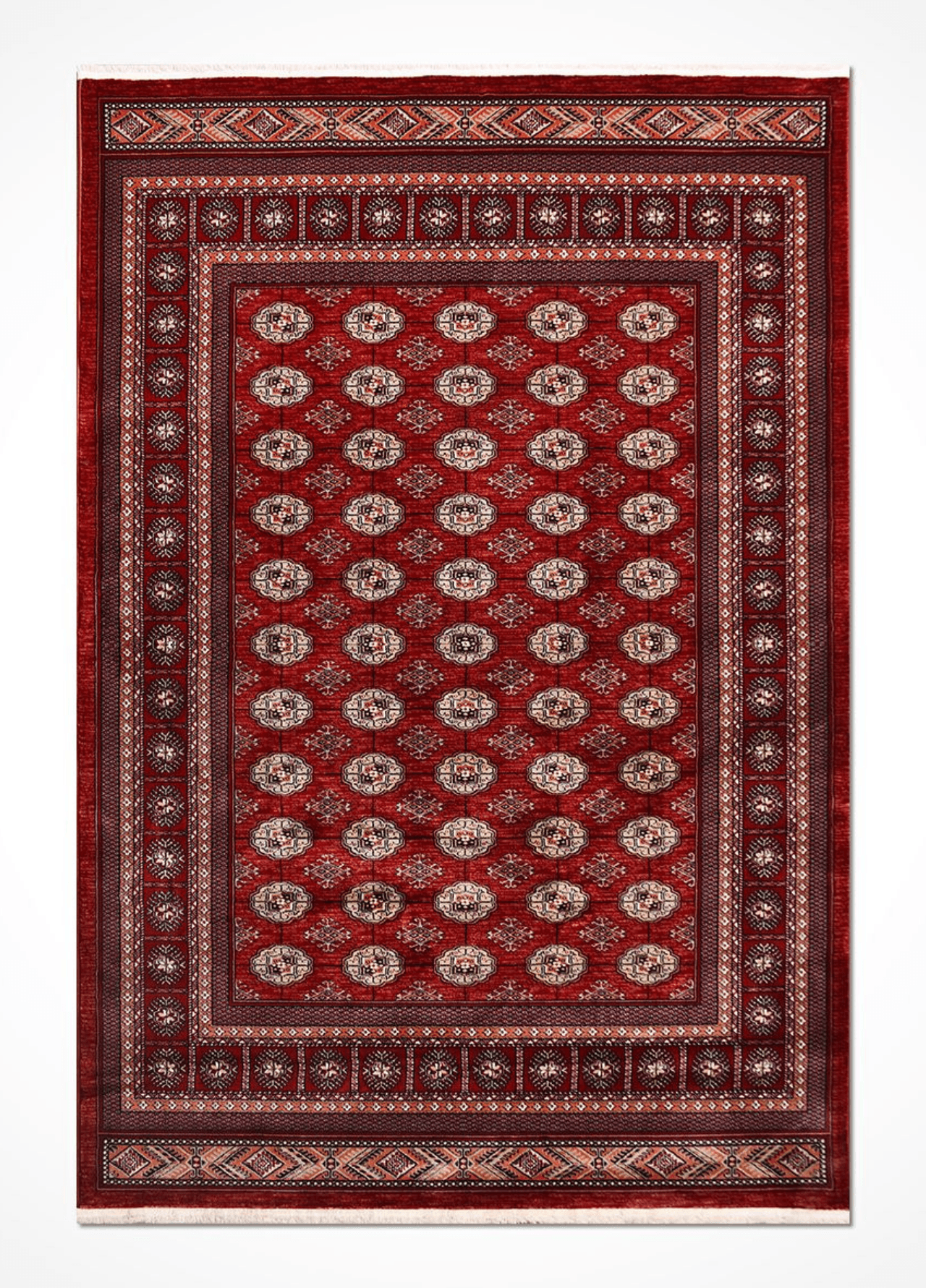 EMİRGAN HALI ASİL SERİSİ ASL 02 KIRMIZI AFGAN DESENLİ SALON HALISI