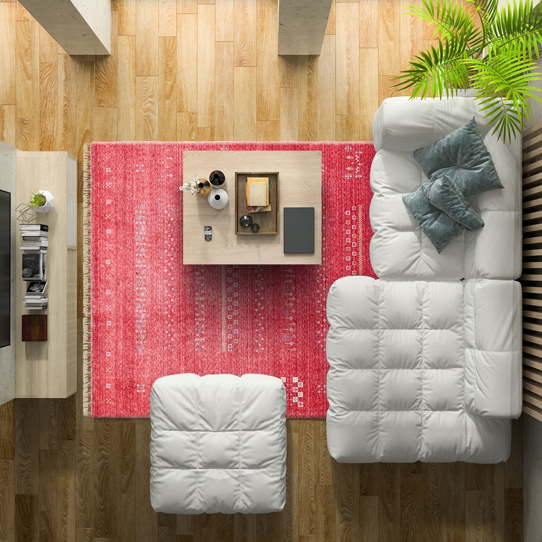 EMİRGAN HALI ZARA YÜN HALI SERİSİ ZR 06 RED