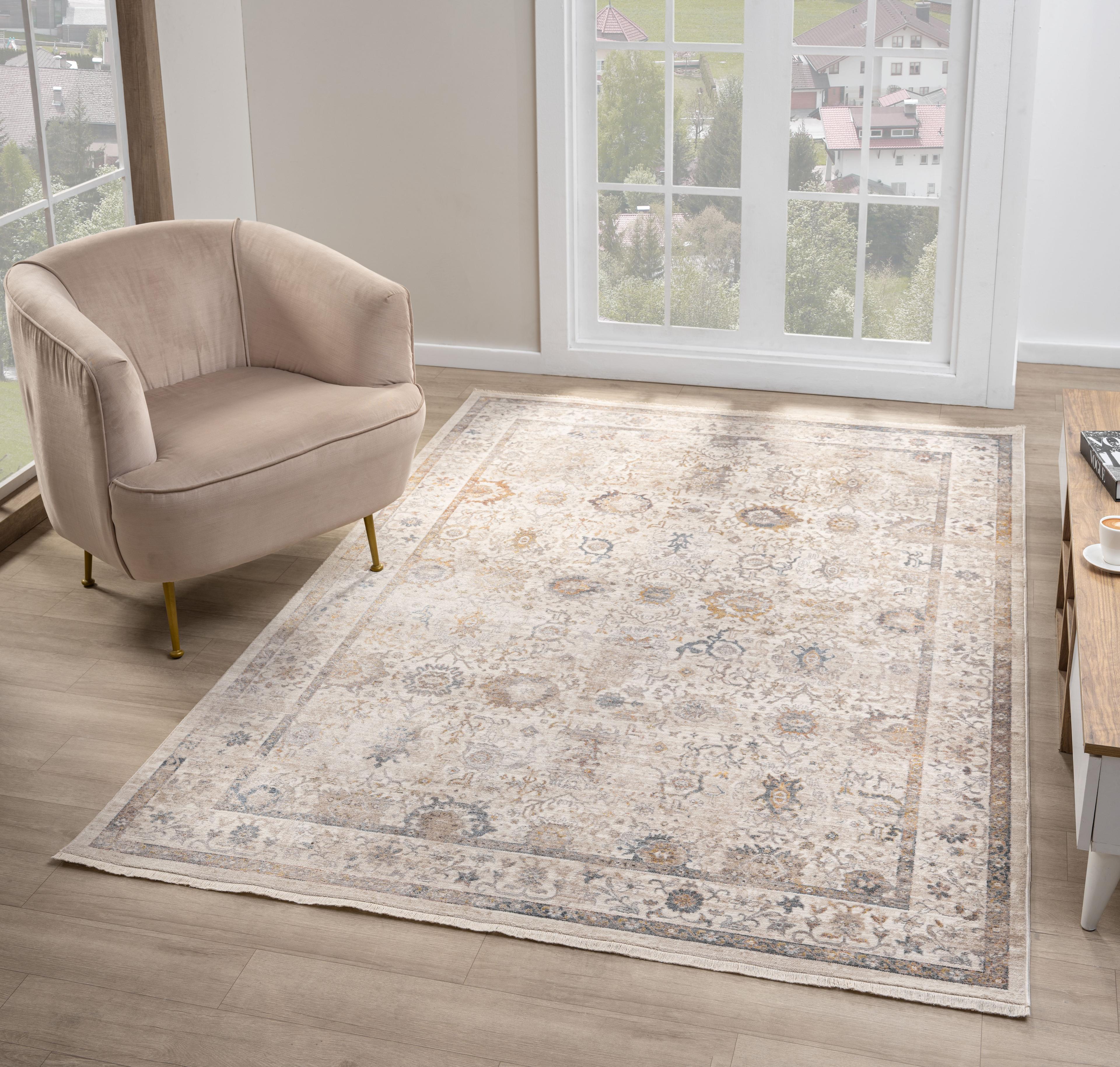 EMİRGAN HALI ASRIN SERİSİ ASR 06 GRİ ESKİTME DESENLİ MAKİNE HALISI