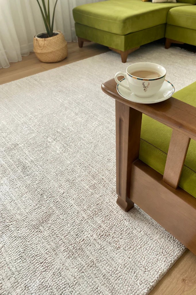EMİRGAN HALI TRUVA SERİSİ TRV 04 KREM MODERN MAKİNE HALISI