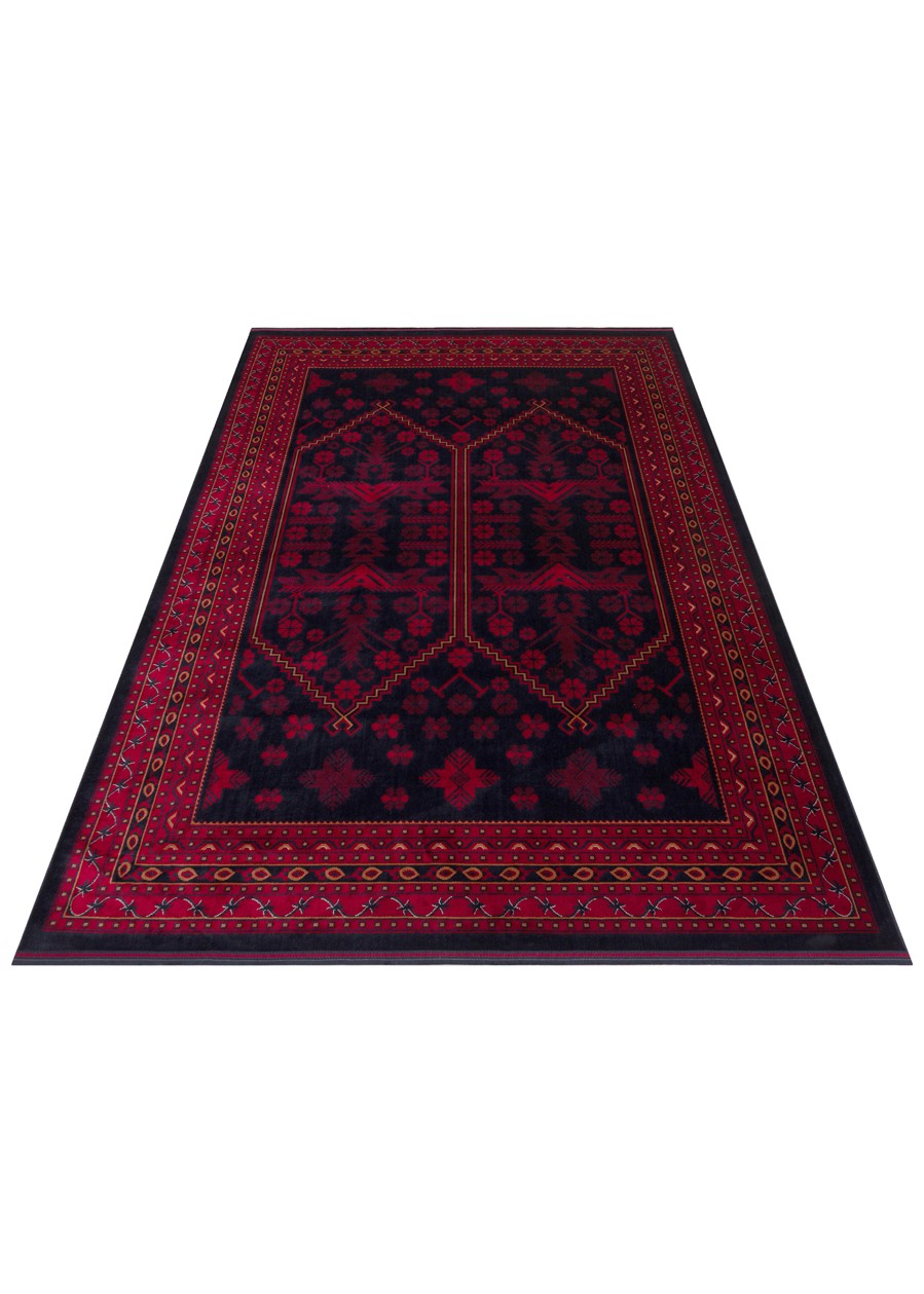 EMİRGAN HALI ETNİK SERİSİ ETN 01 KIRMIZI LACİVERT SALON HALISI