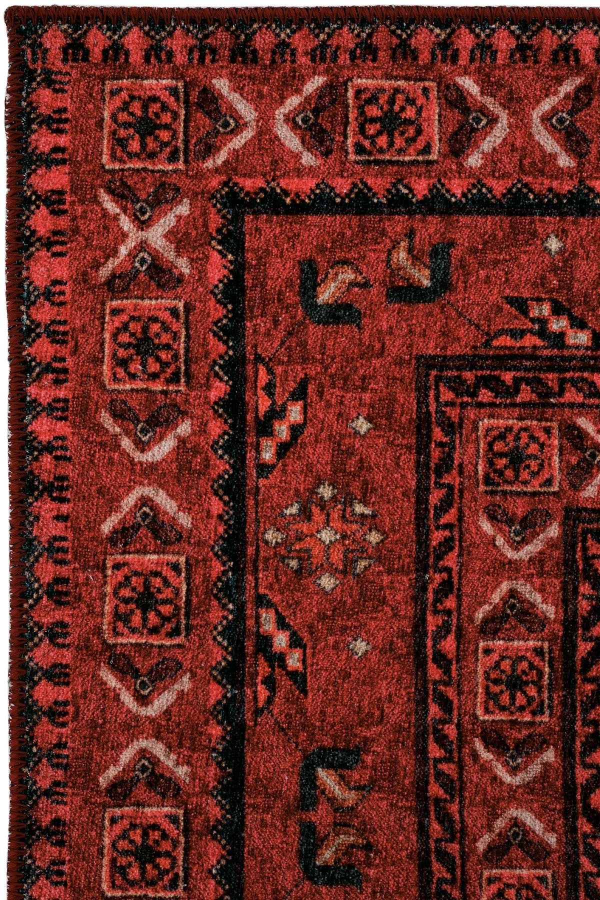 EMİRGAN HALI ART DOKU SERİSİ ART 77 -MAKİNEDE YIKANABİLEN PAMUK DOKUMA TABAN HALI