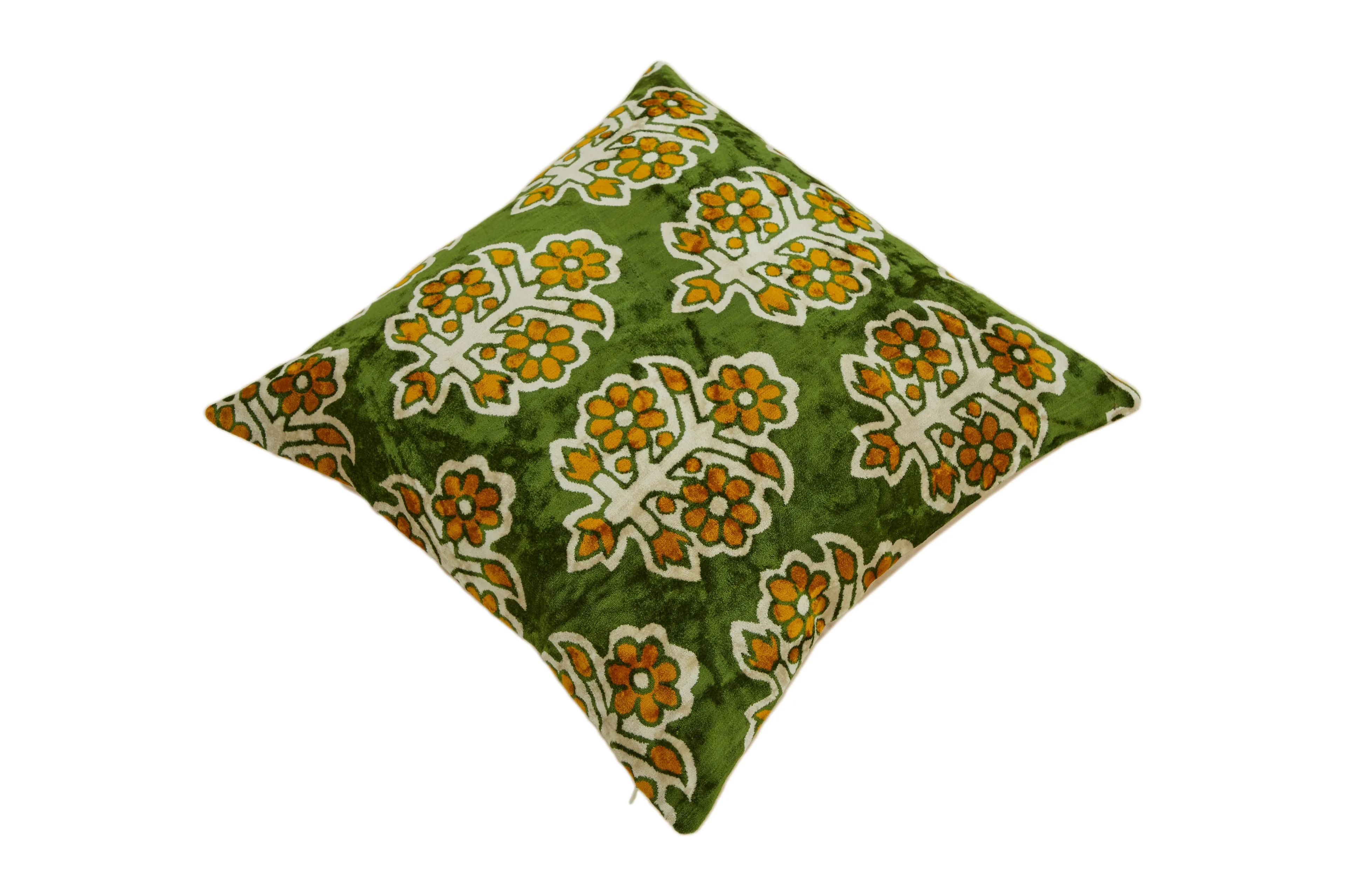 Yaşam Çiçeği Motifli Dekoratif Kadife Kırlent Kılıfı