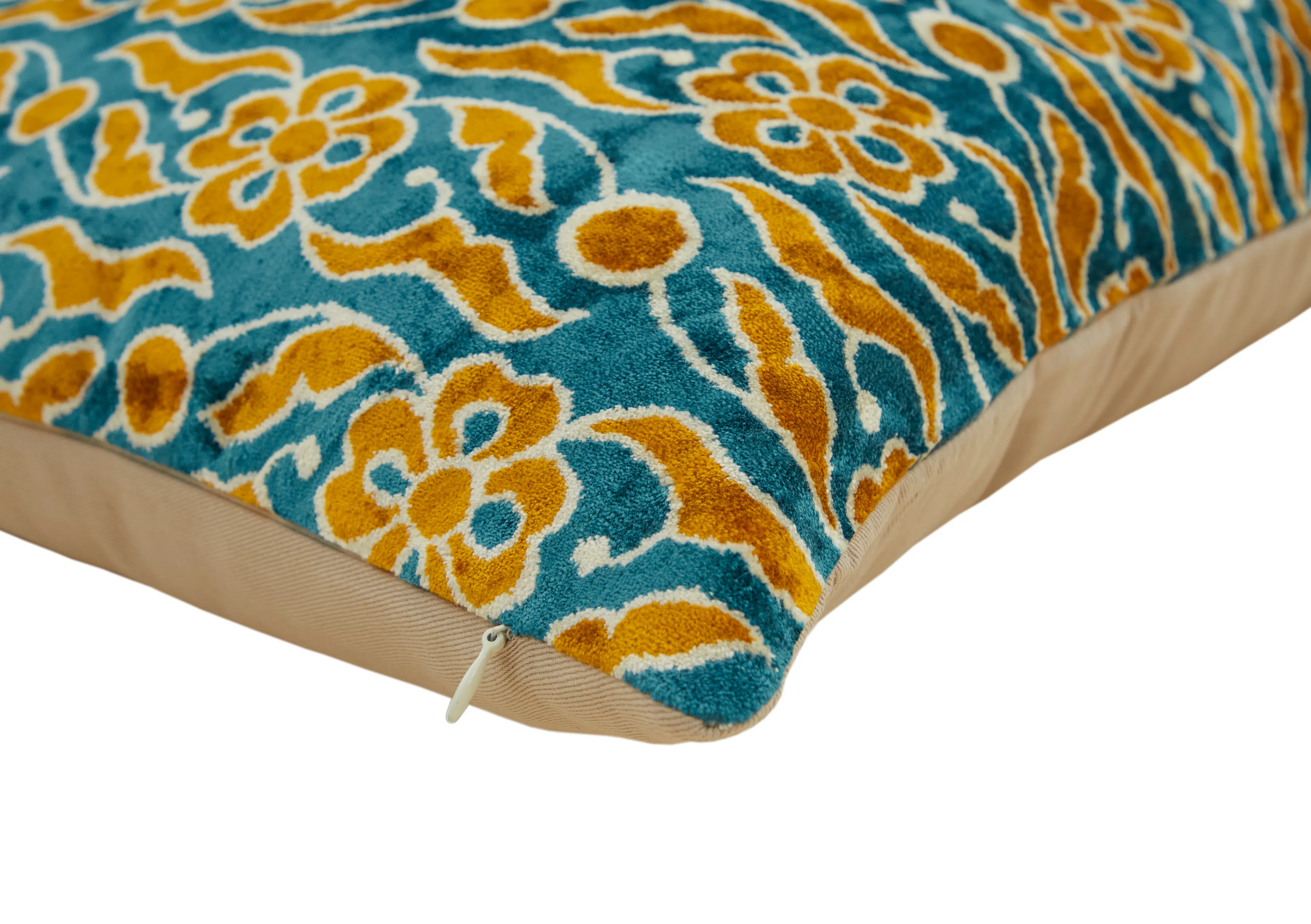 Ritmik Çiçek Dizisi Motifli Dekoratif Kırlent