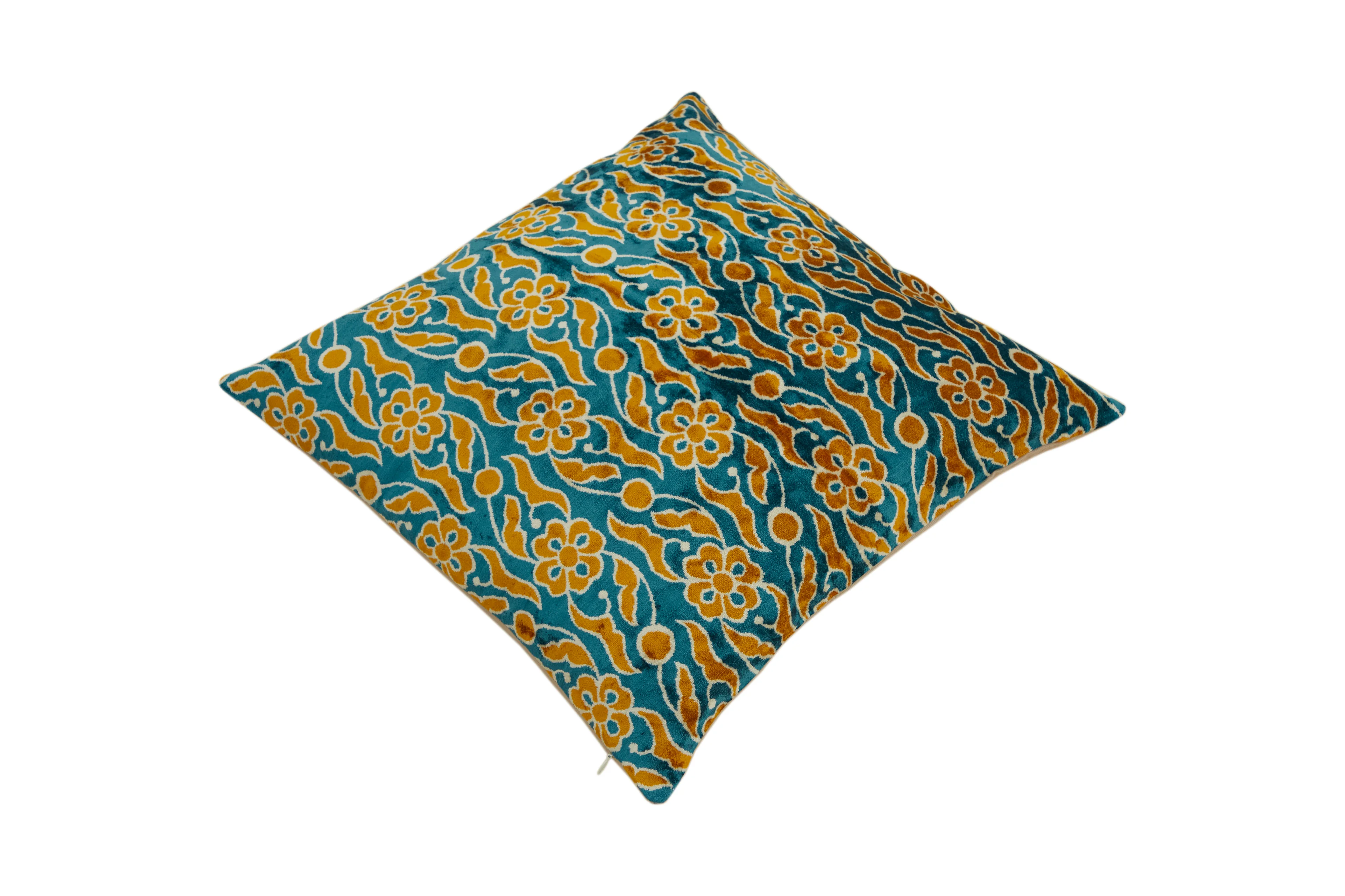 Ritmik Çiçek Dizisi Motifli Dekoratif Kırlent