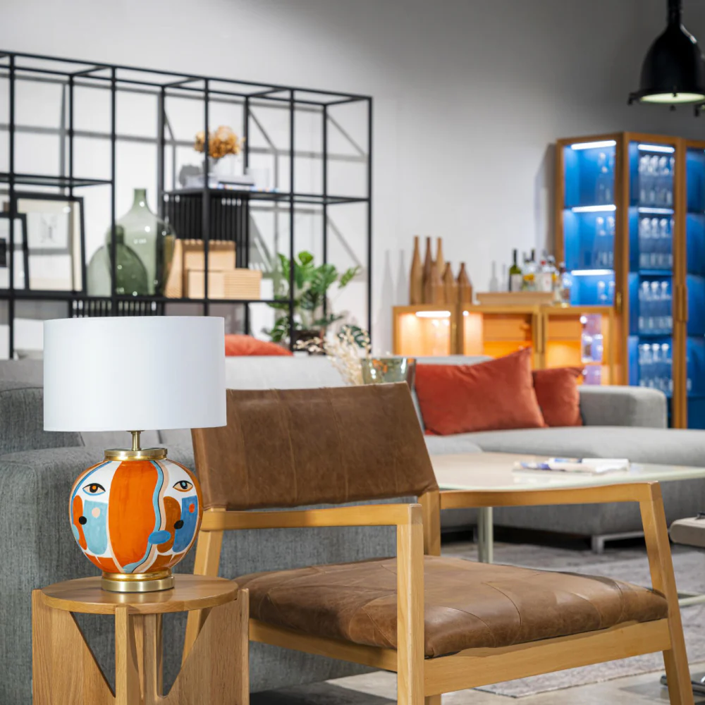 Dali El Yapımı Seramik Abajur