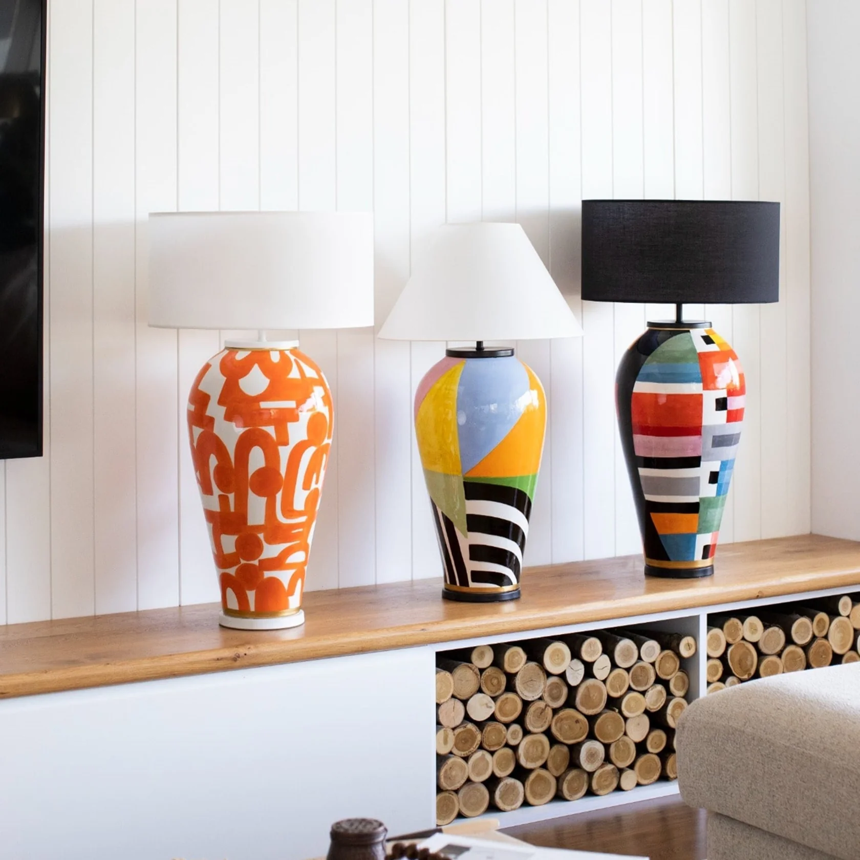 Miro El Yapımı Seramik Abajur