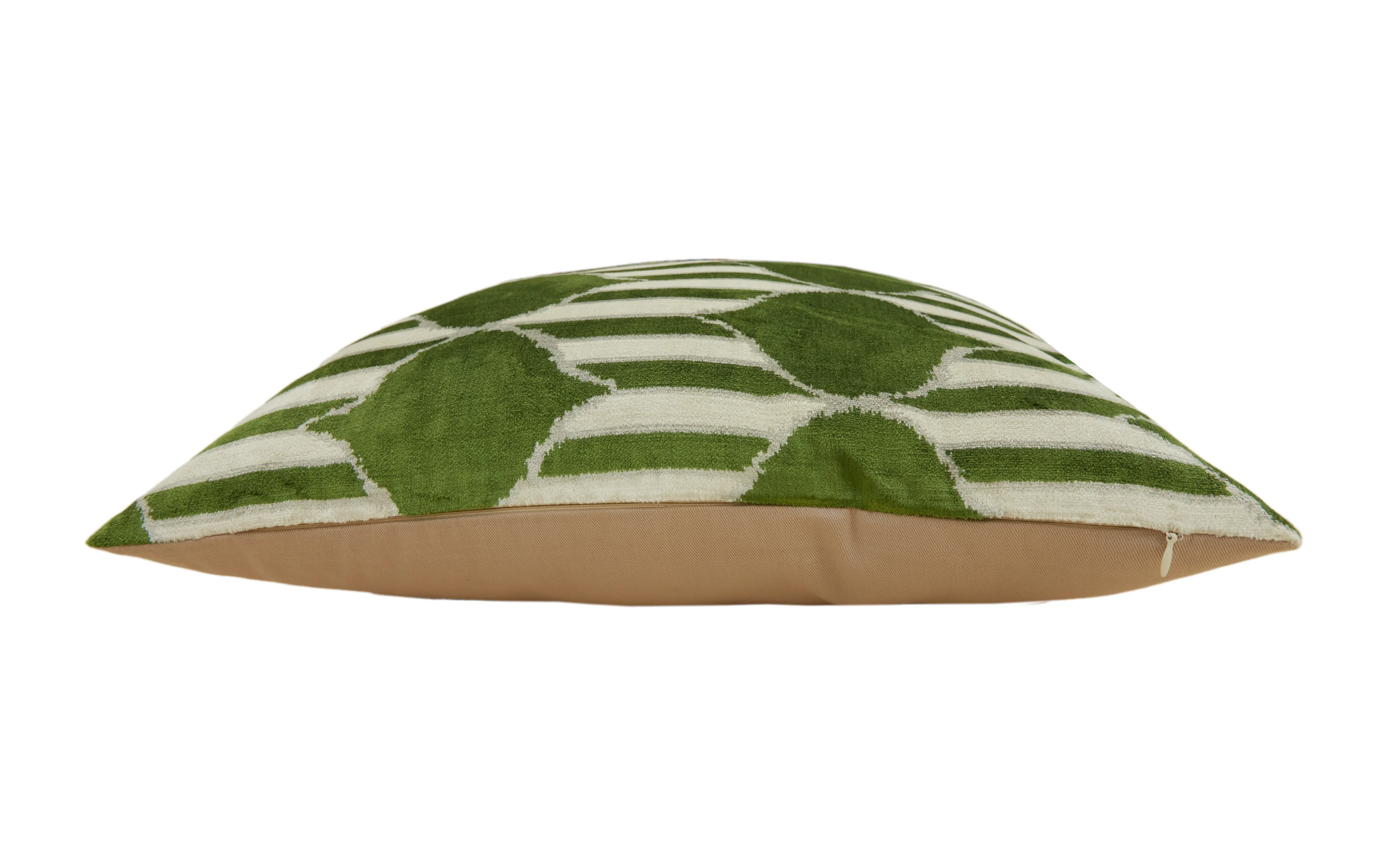 Ogee Şeritli Dekoratif Kadife Kırlent Kılıfı