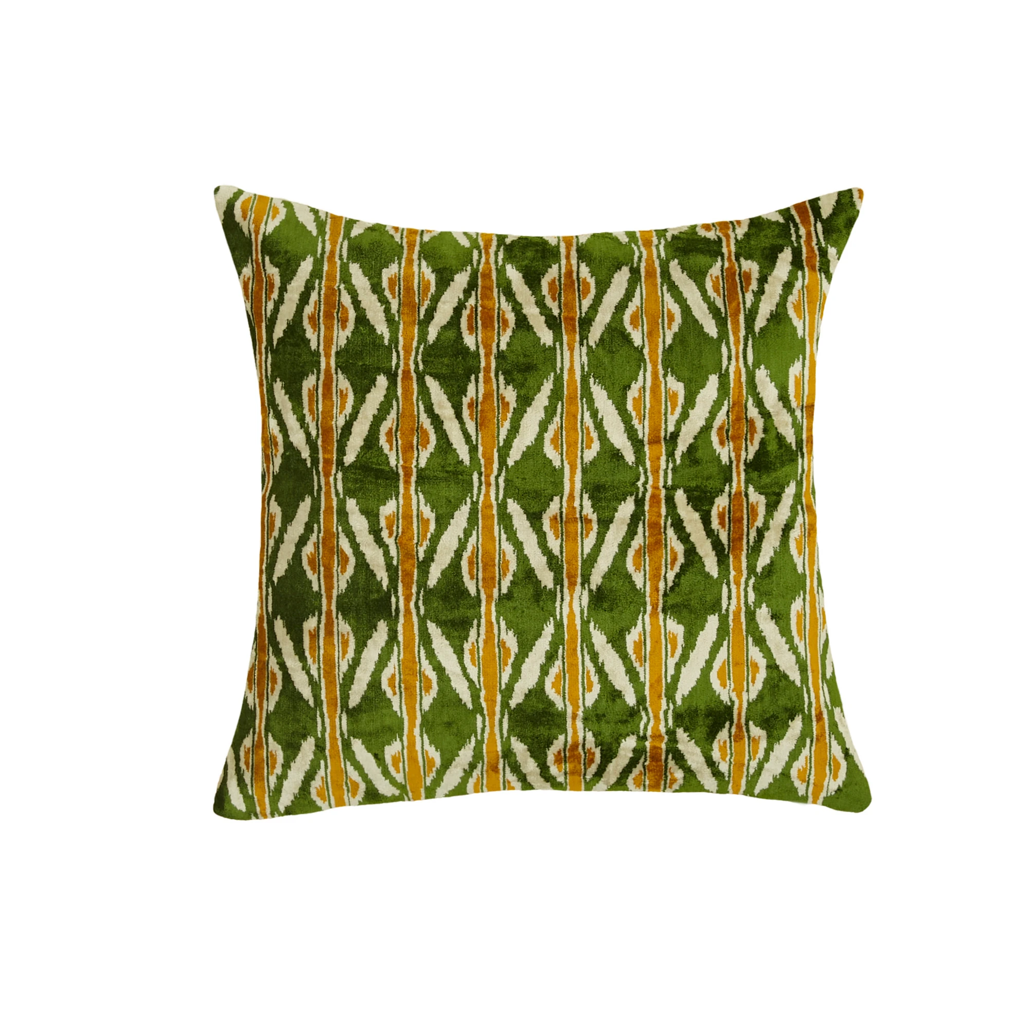 Enerjik Çapraz Çizgili Dekoratif Kadife Kırlent Kılıfı