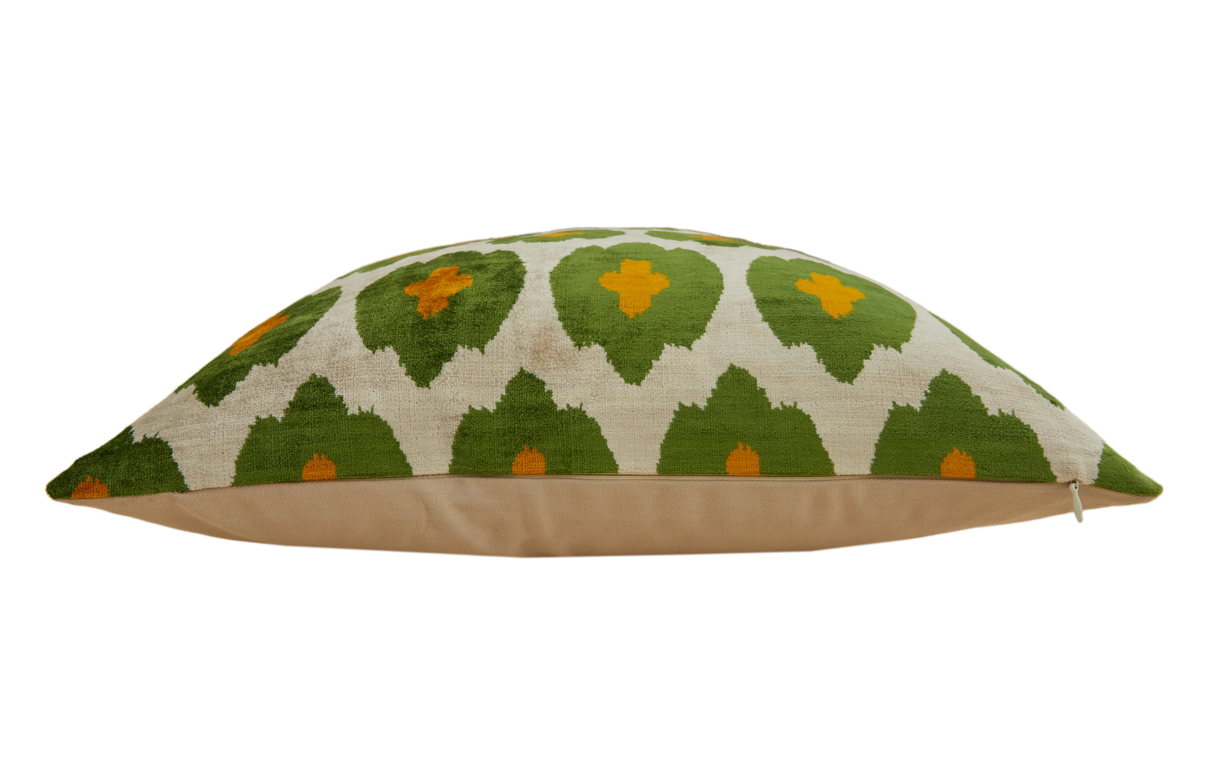 Stilize Yonca Desenli Dekoratif Kadife Kırlent Kılıfı