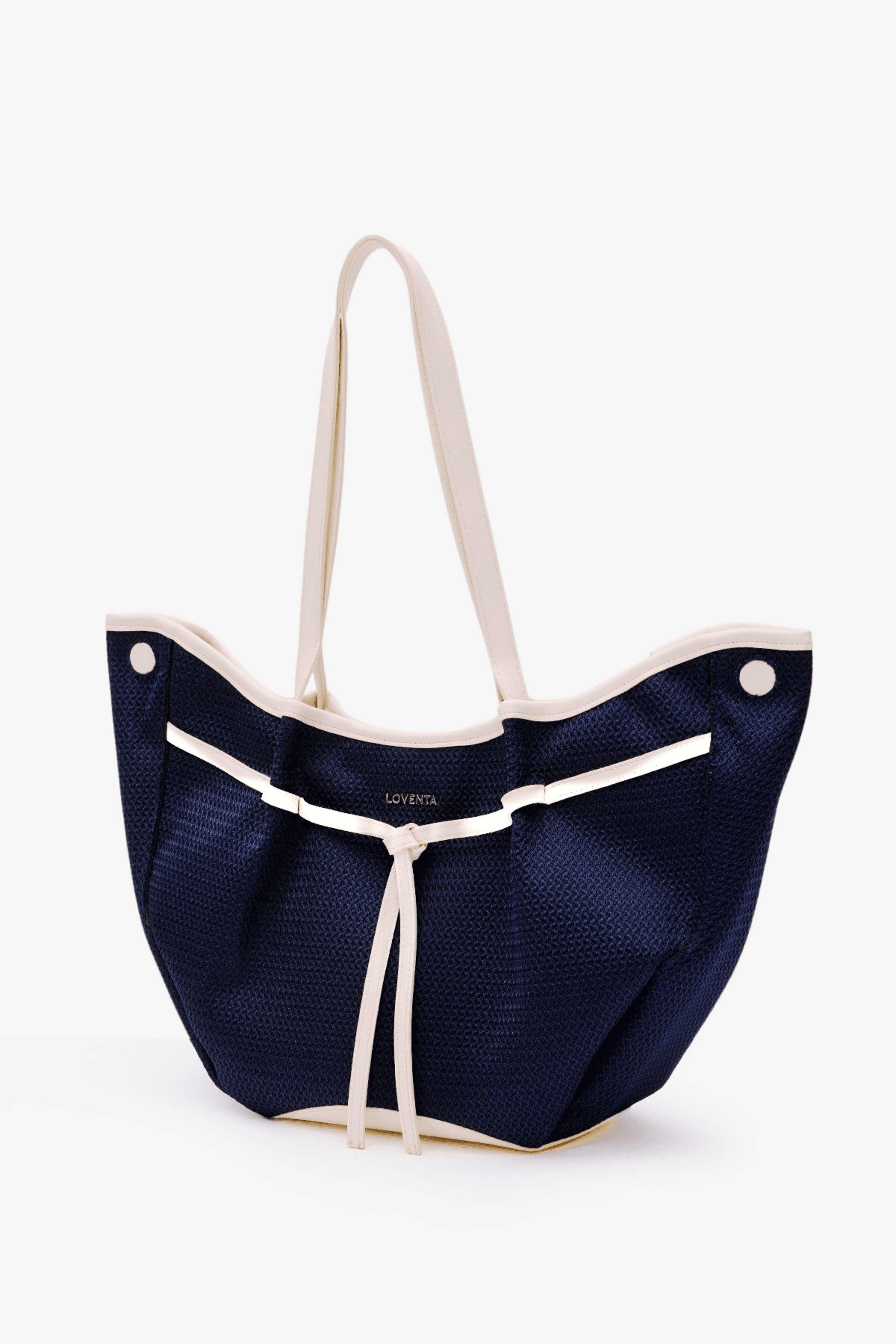 Large Tote Bag Niesha - Allure Lacivert Bej