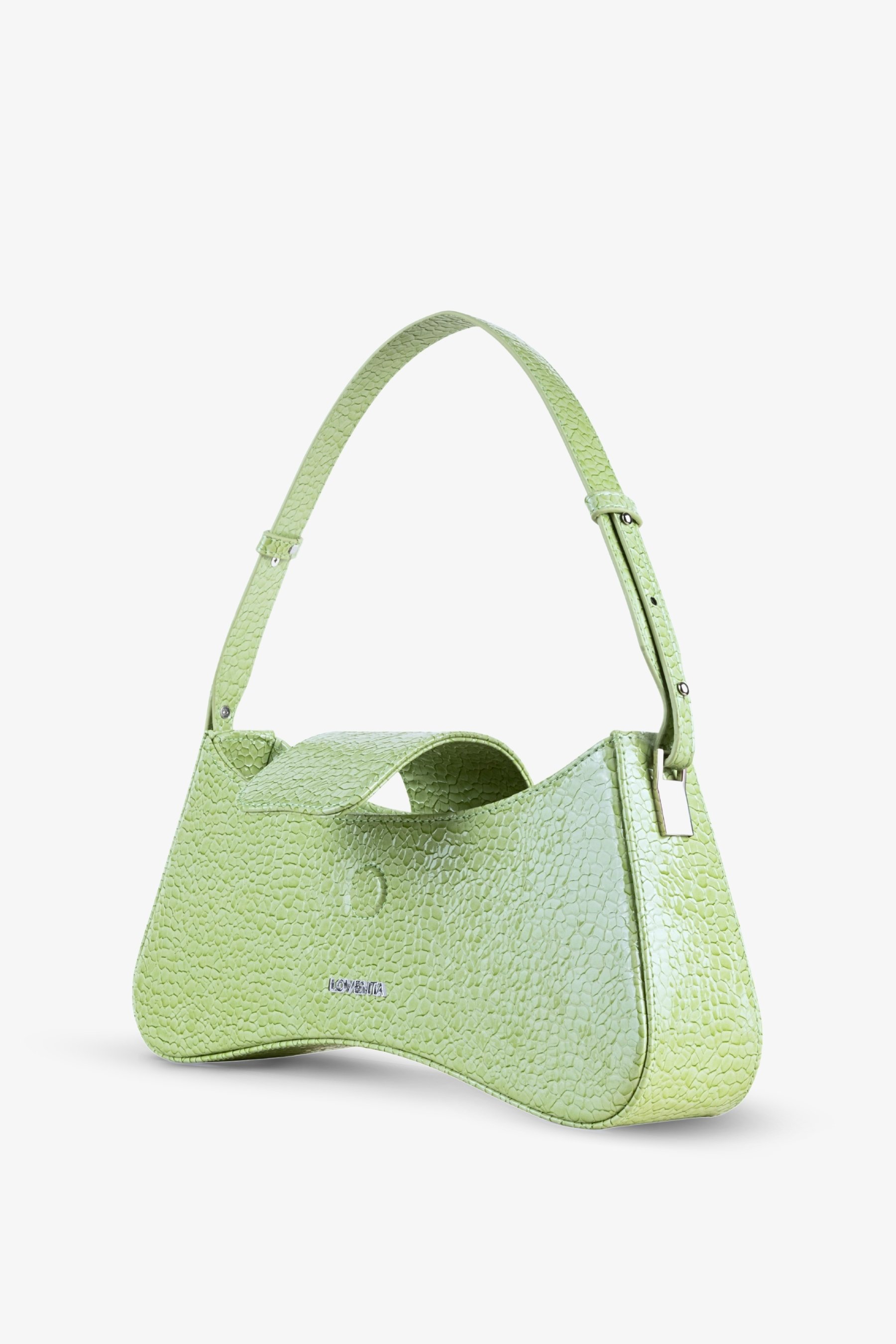 Adjustable Strap Shoulder Bag Greta (Personalizable) - Mint Green