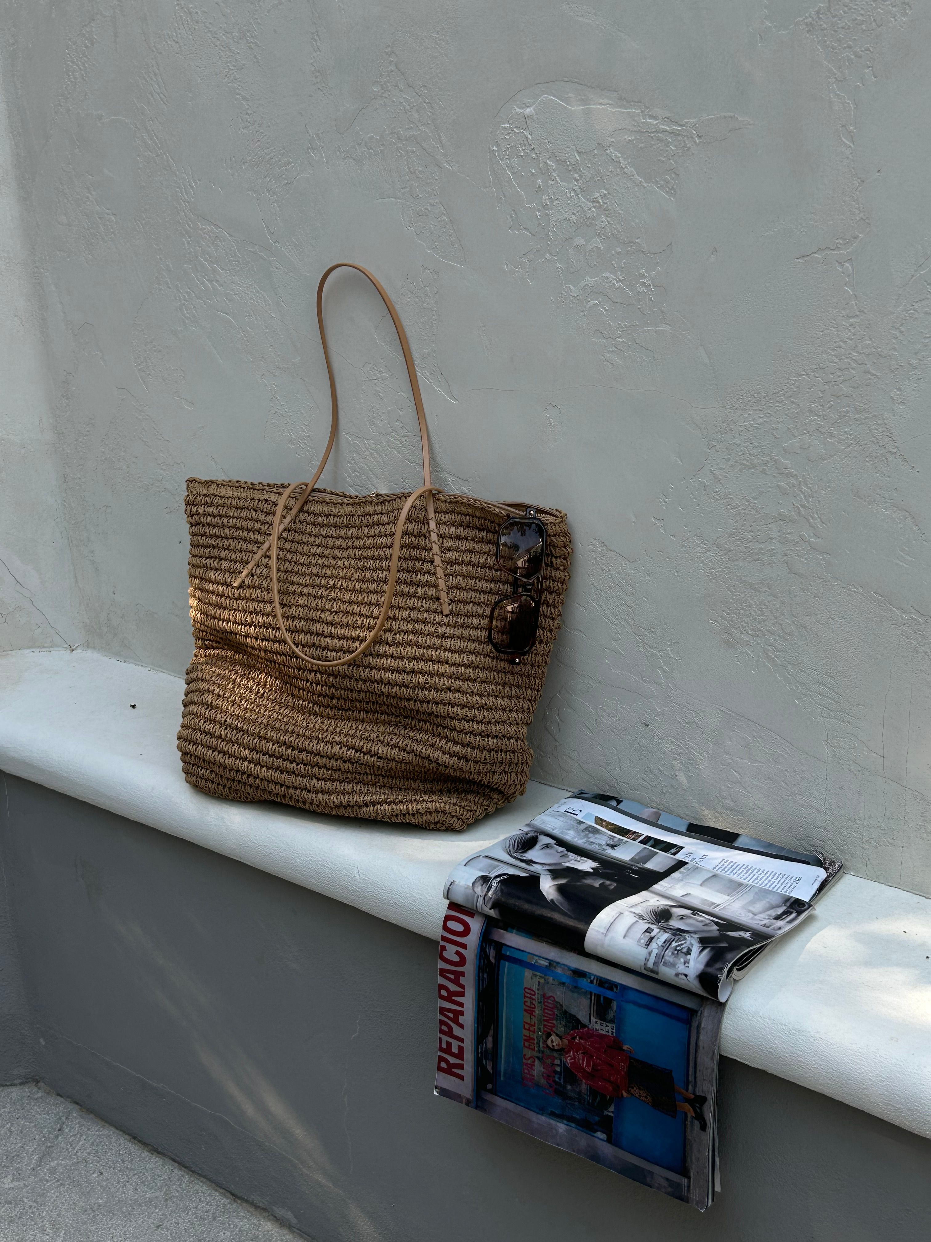 Natural Woven Straw Bag Harmony