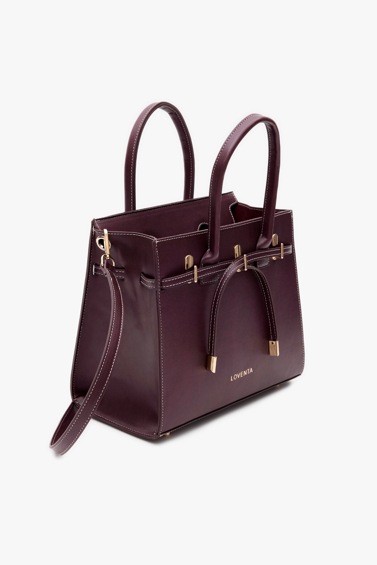 Midsize Hand Bag Ciara - Koyu Bordo