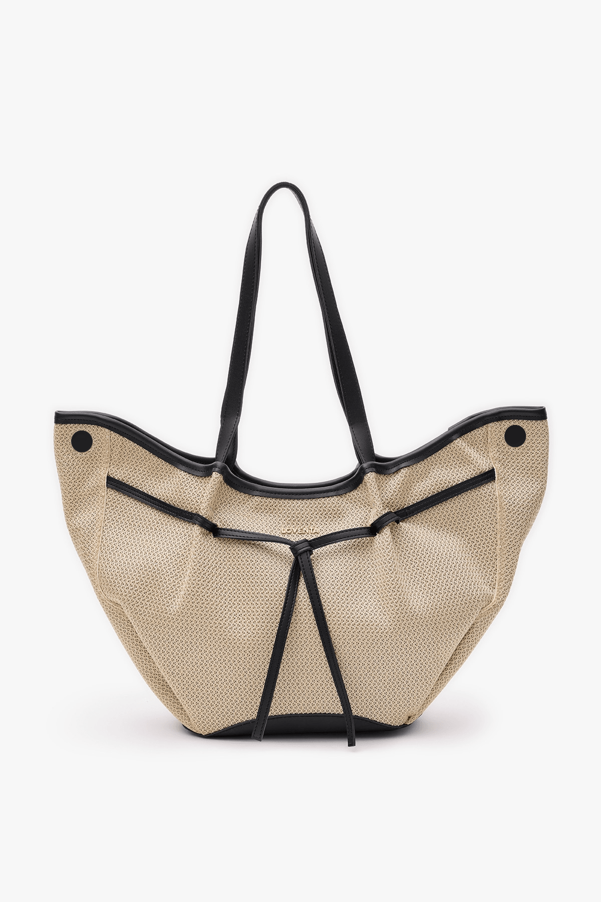 Large Tote Bag Niesha - Allure Begie Black