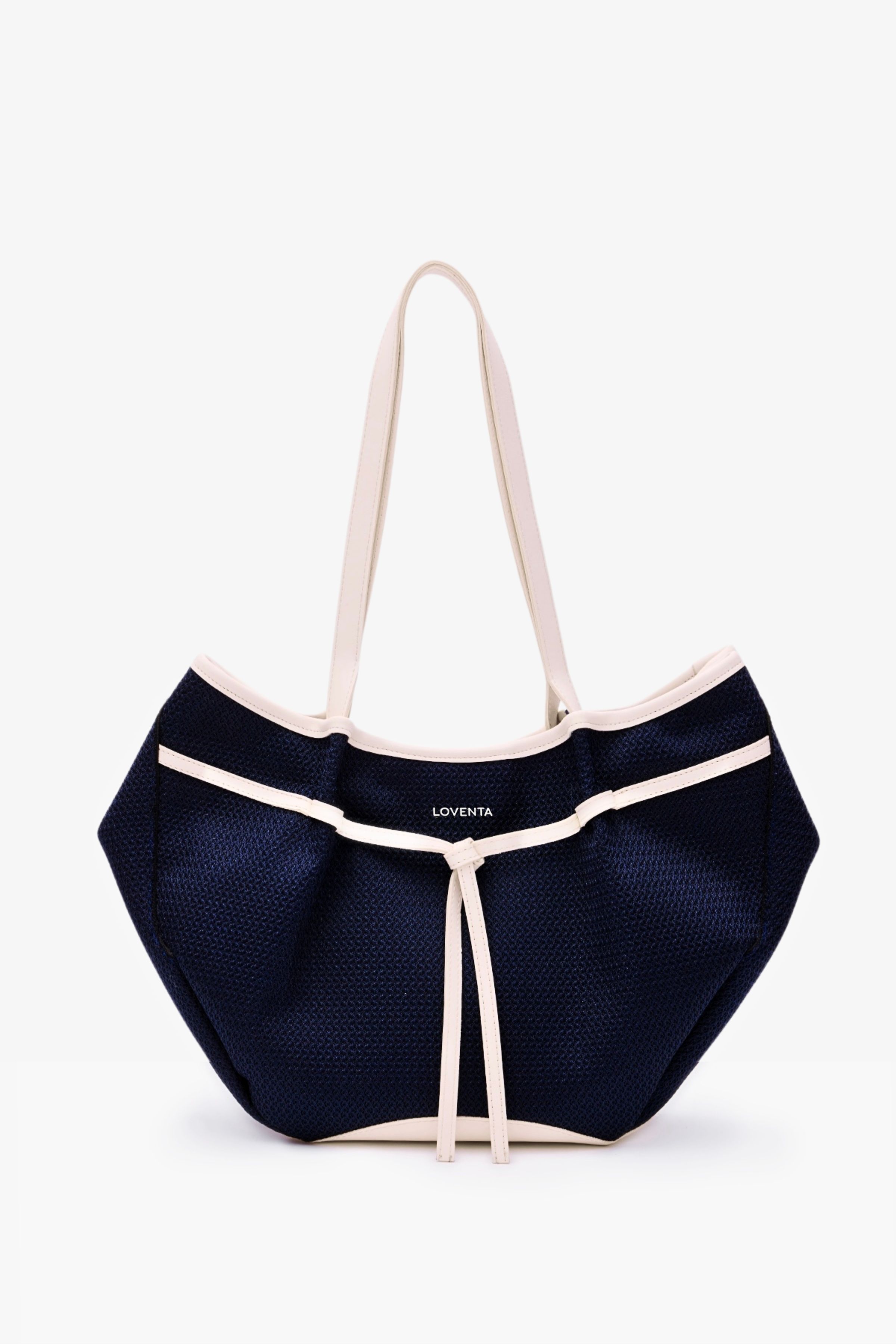 Large Tote Bag Niesha - Allure Lacivert Bej