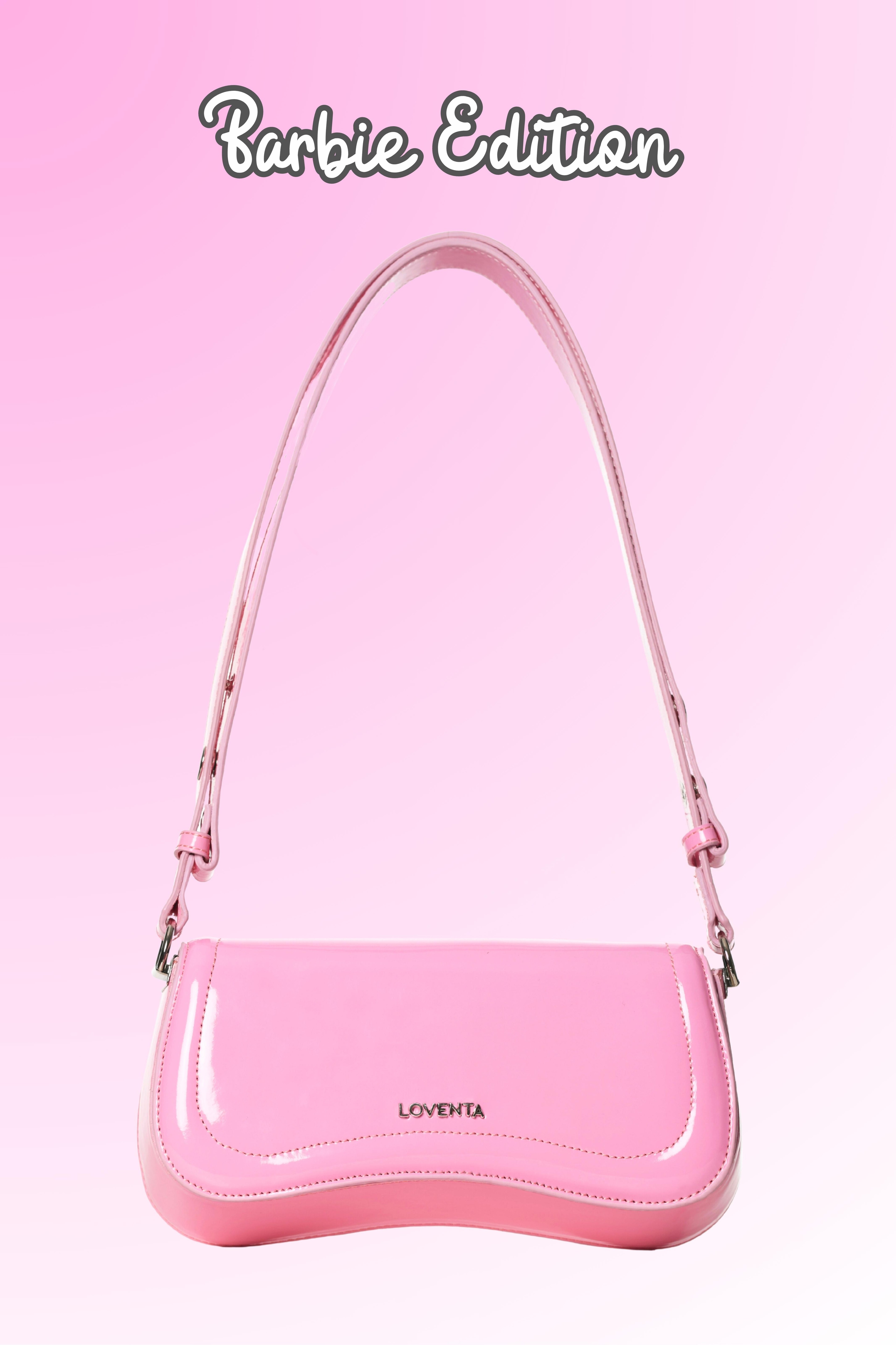 Adjustable Strap Baguette Bag Hera - Pink