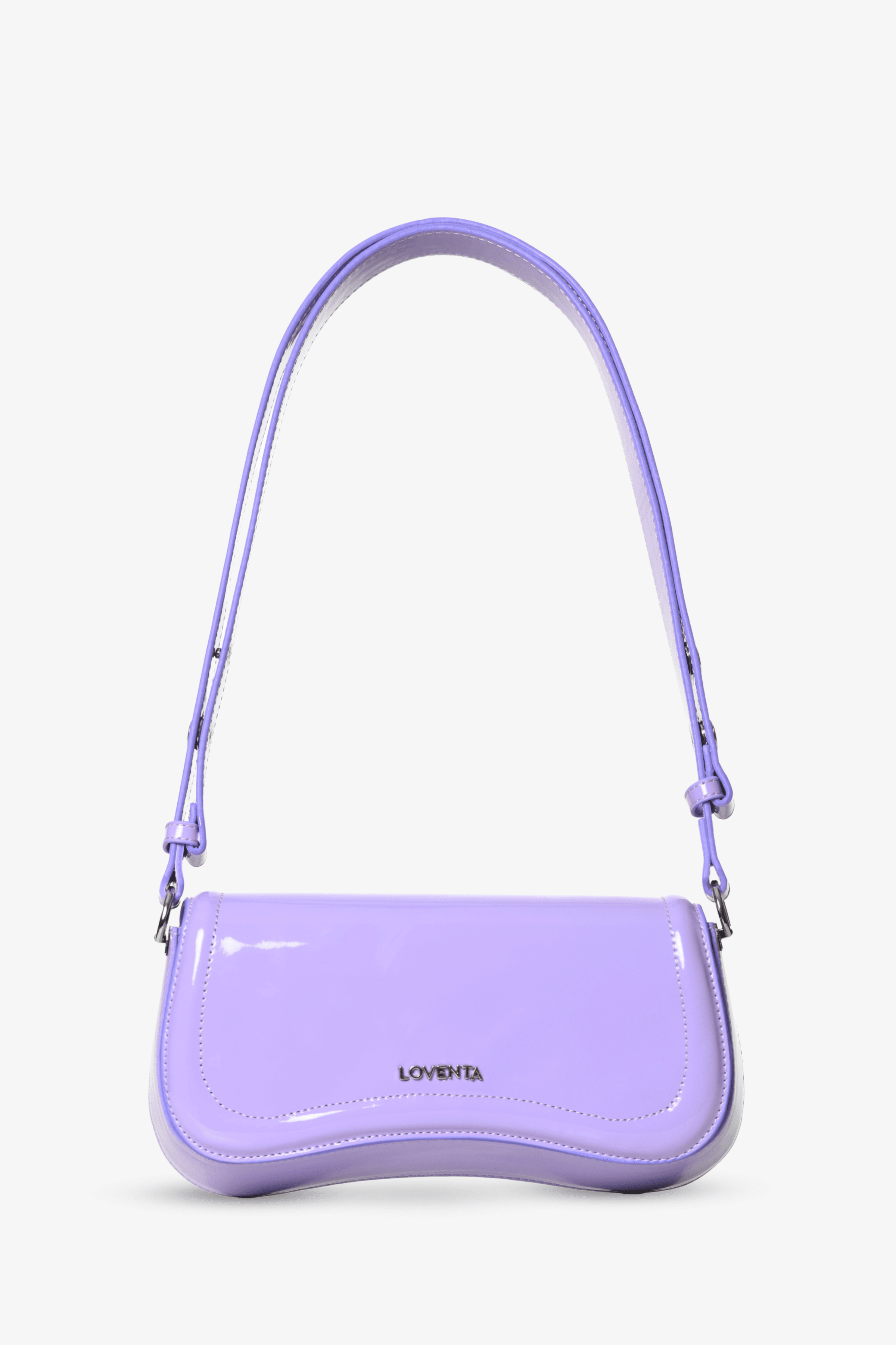 Adjustable Strap Baguette Bag Hera - Lilac