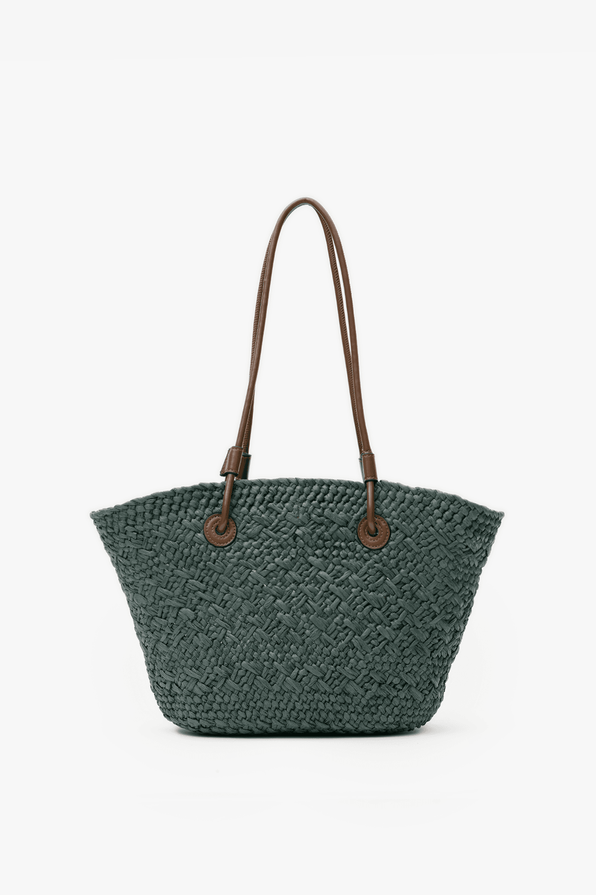 Straw Basket Bag Alice - Emerald