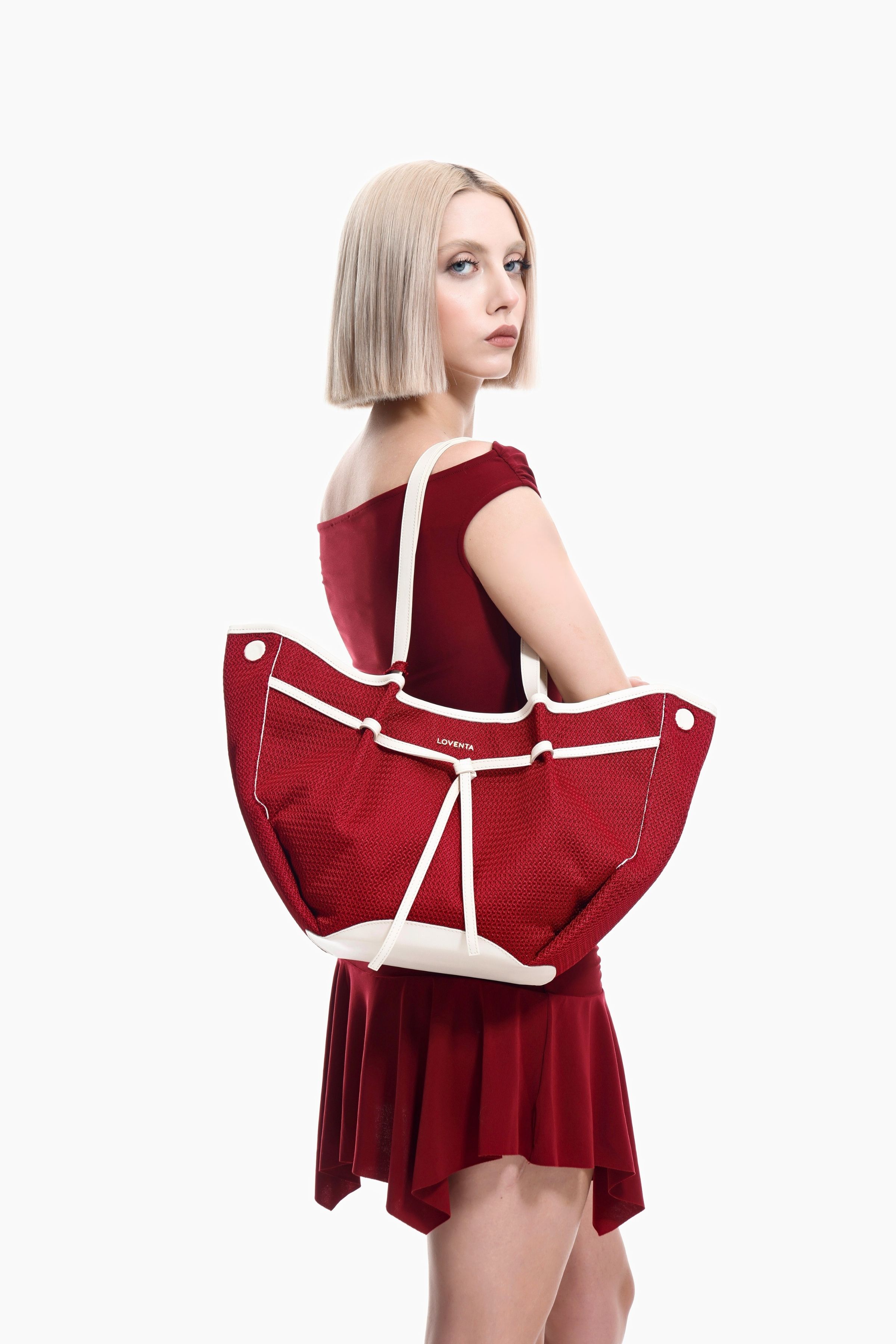 Large Tote Bag Niesha - Allure Kırmızı