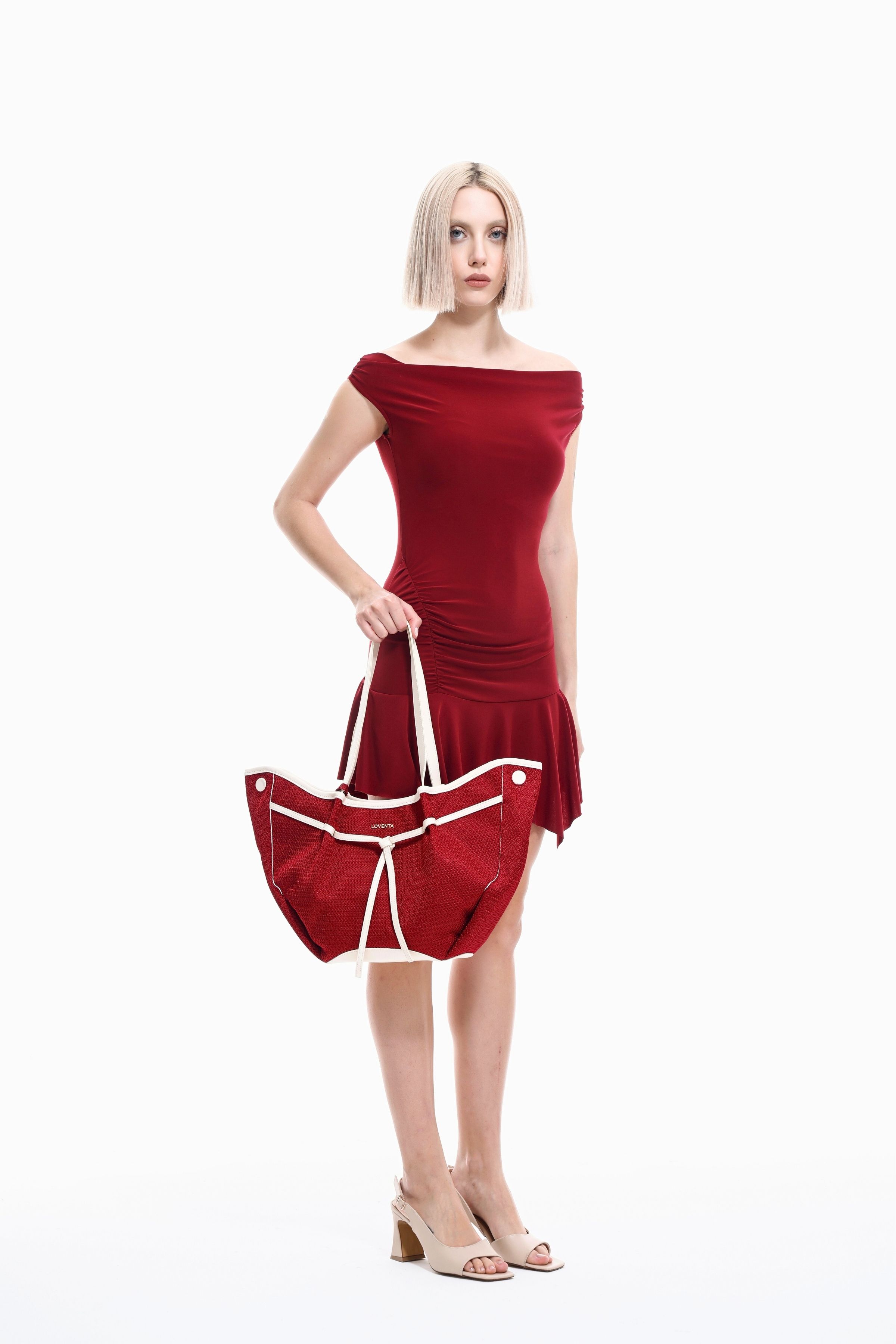 Large Tote Bag Niesha - Allure Kırmızı