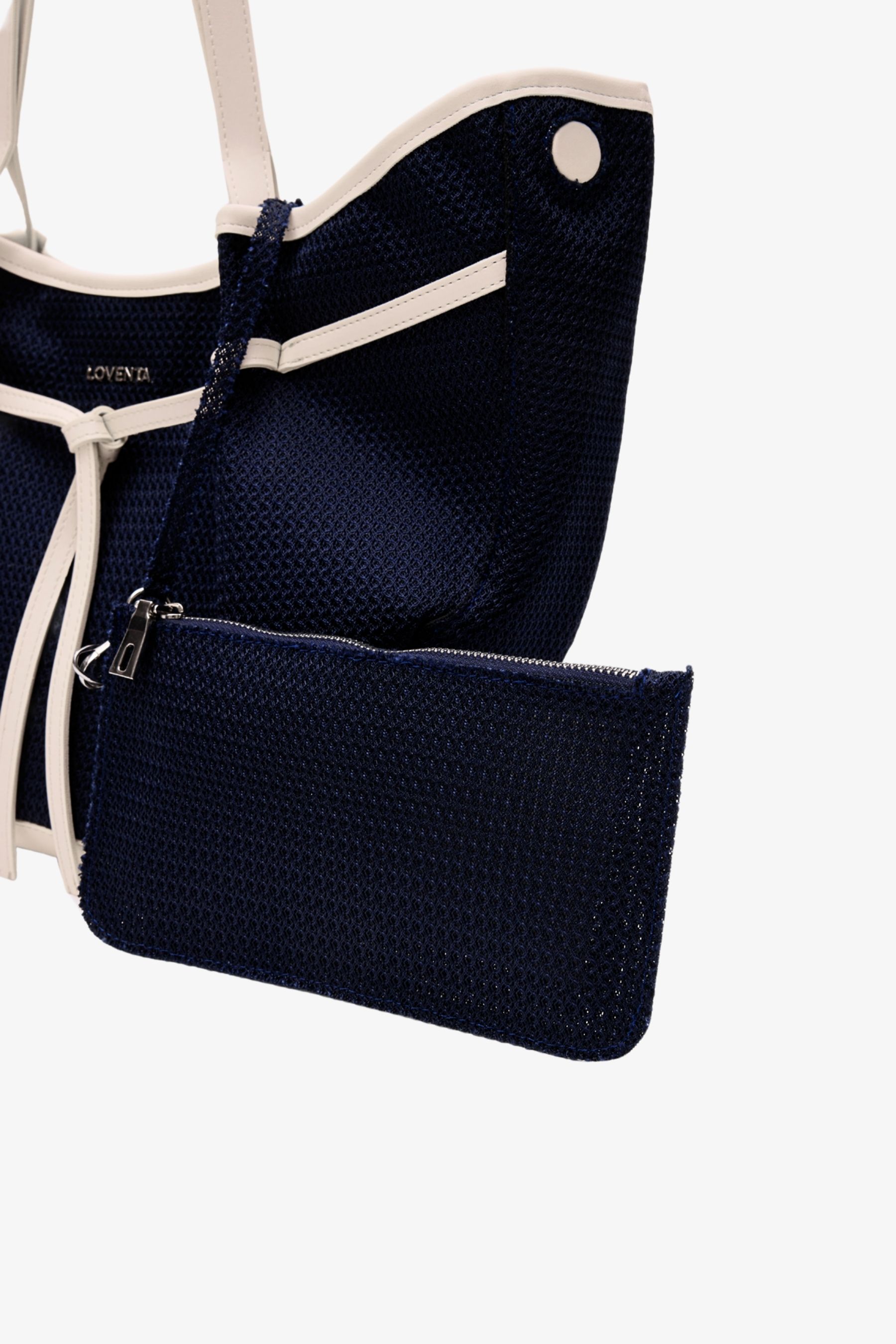 Large Tote Bag Niesha - Allure Lacivert Bej