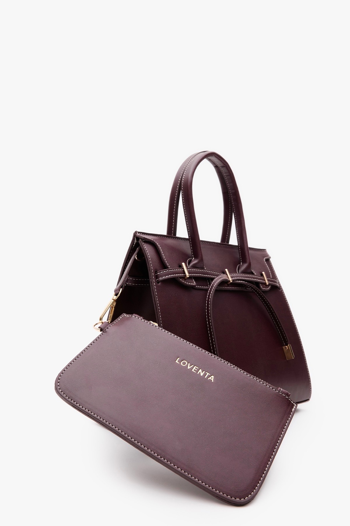 Midsize Hand Bag Ciara - Koyu Bordo