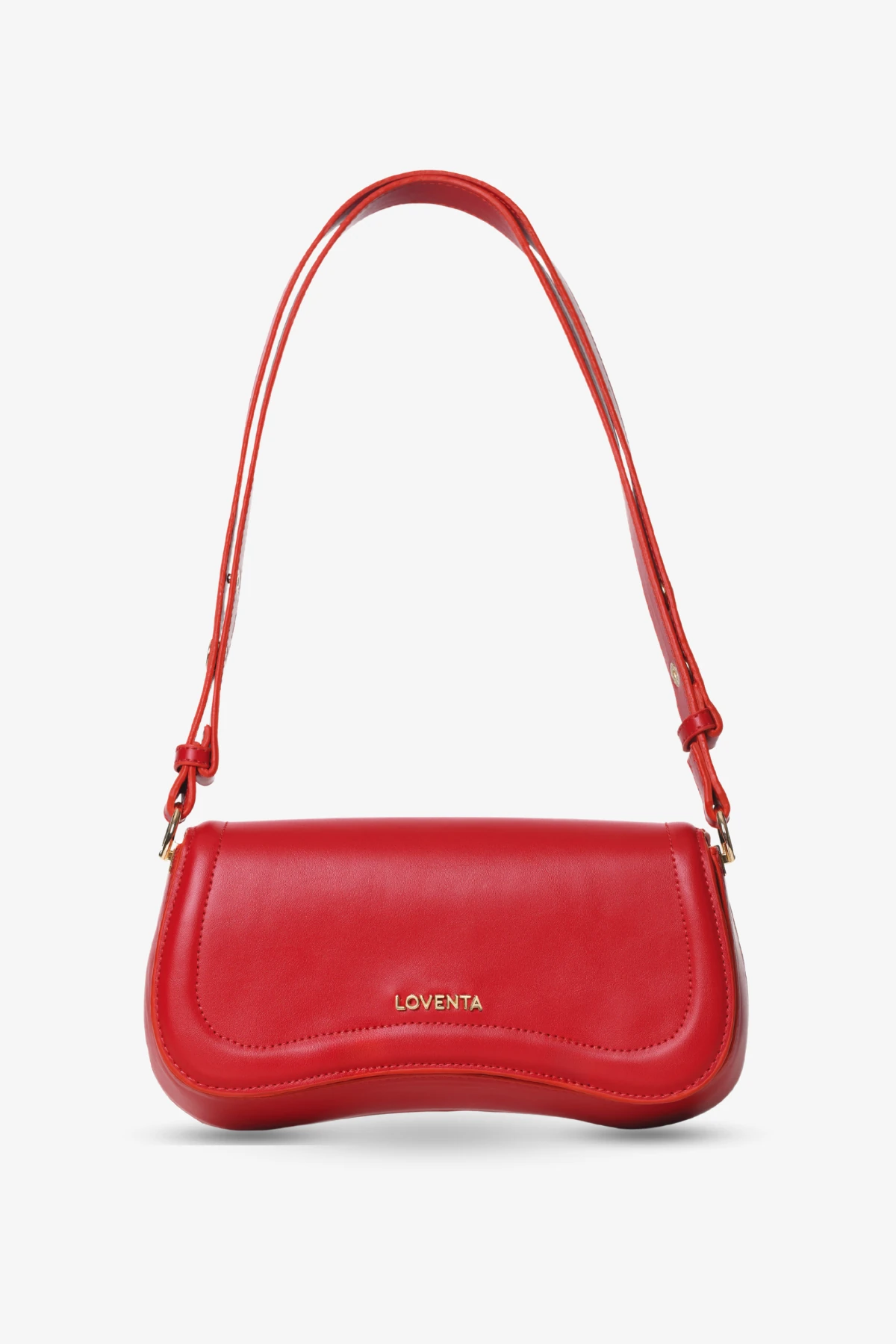 Ayarlanabilir Askılı Baget Çanta Hera - Kırmızı
