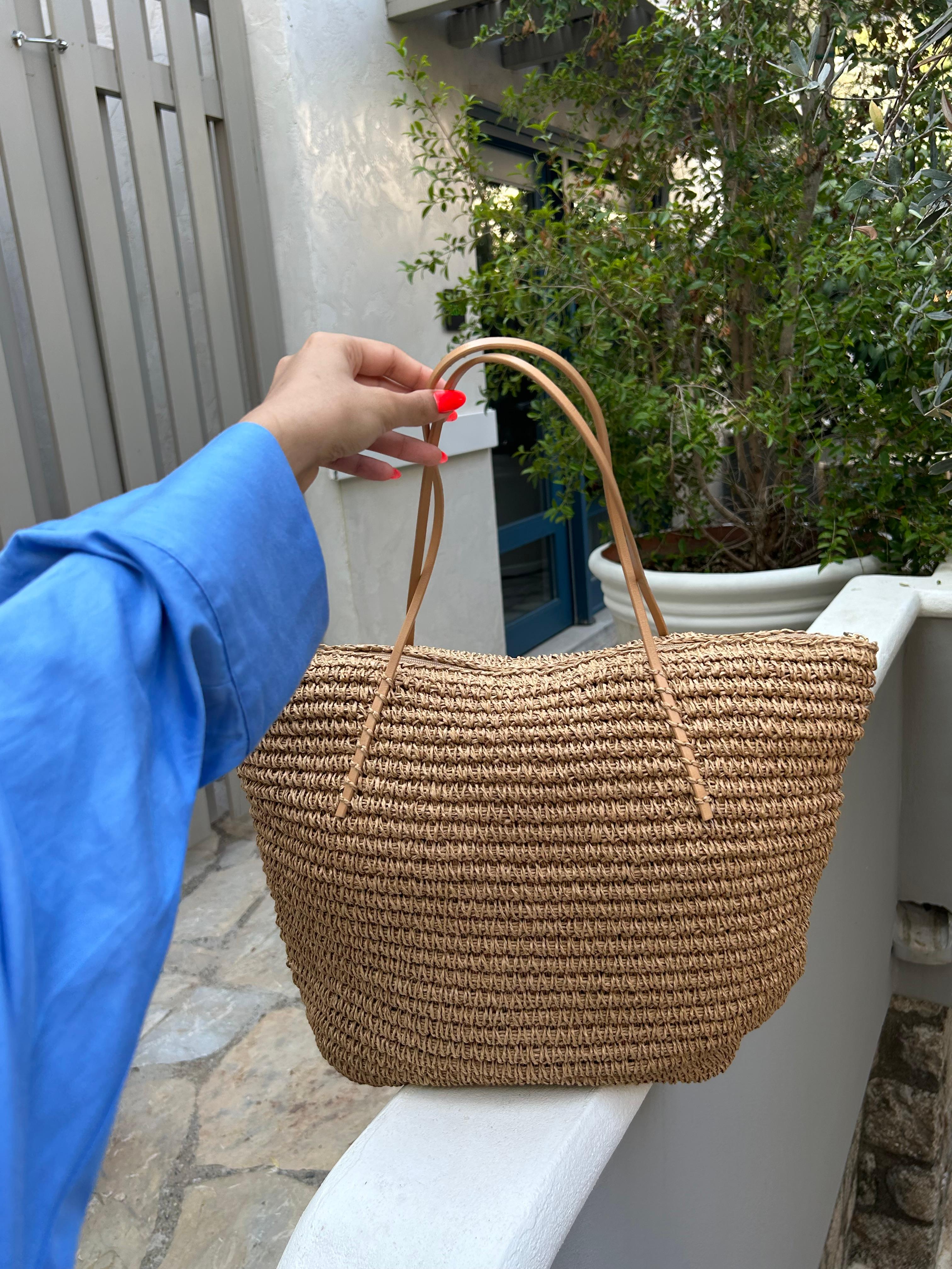 Natural Woven Straw Bag Harmony