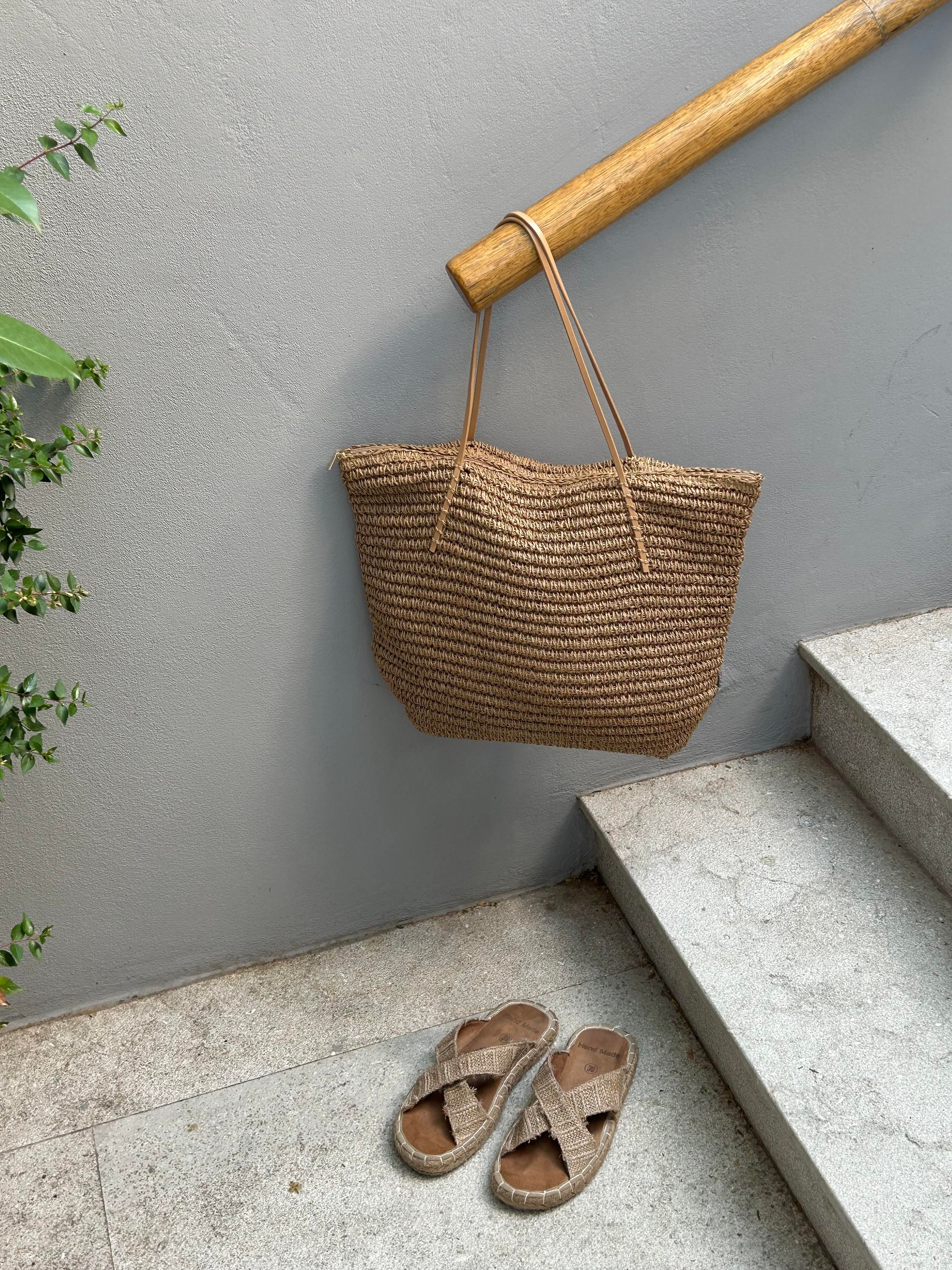 Natural Woven Straw Bag Harmony