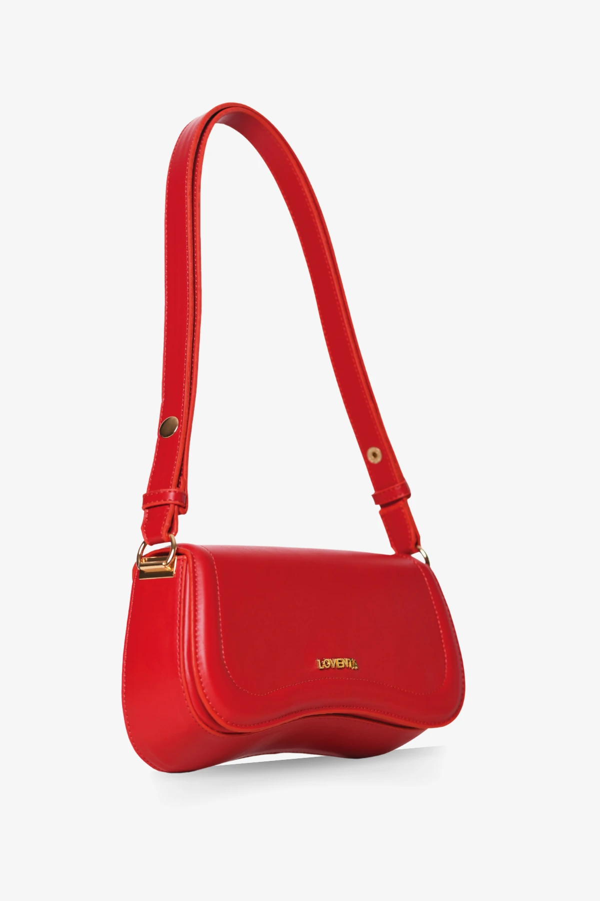 Ayarlanabilir Askılı Baget Çanta Hera - Kırmızı