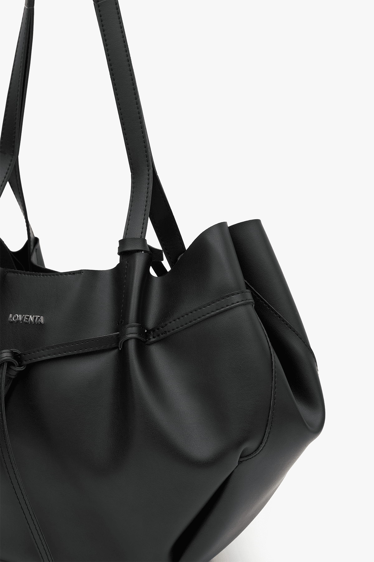 Large Tote Bag Niesha - Siyah