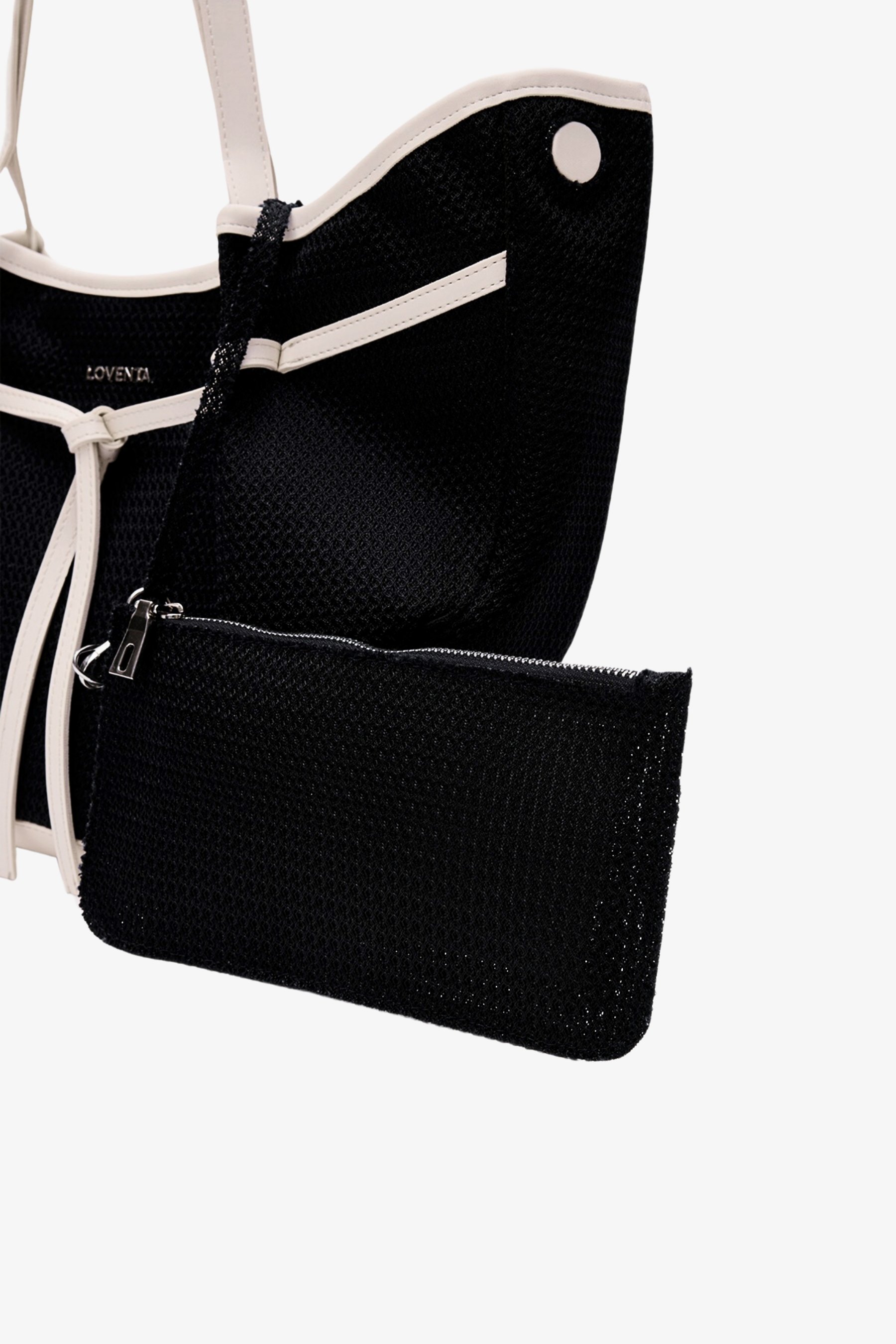 Large Tote Bag Niesha - Allure Siyah Bej