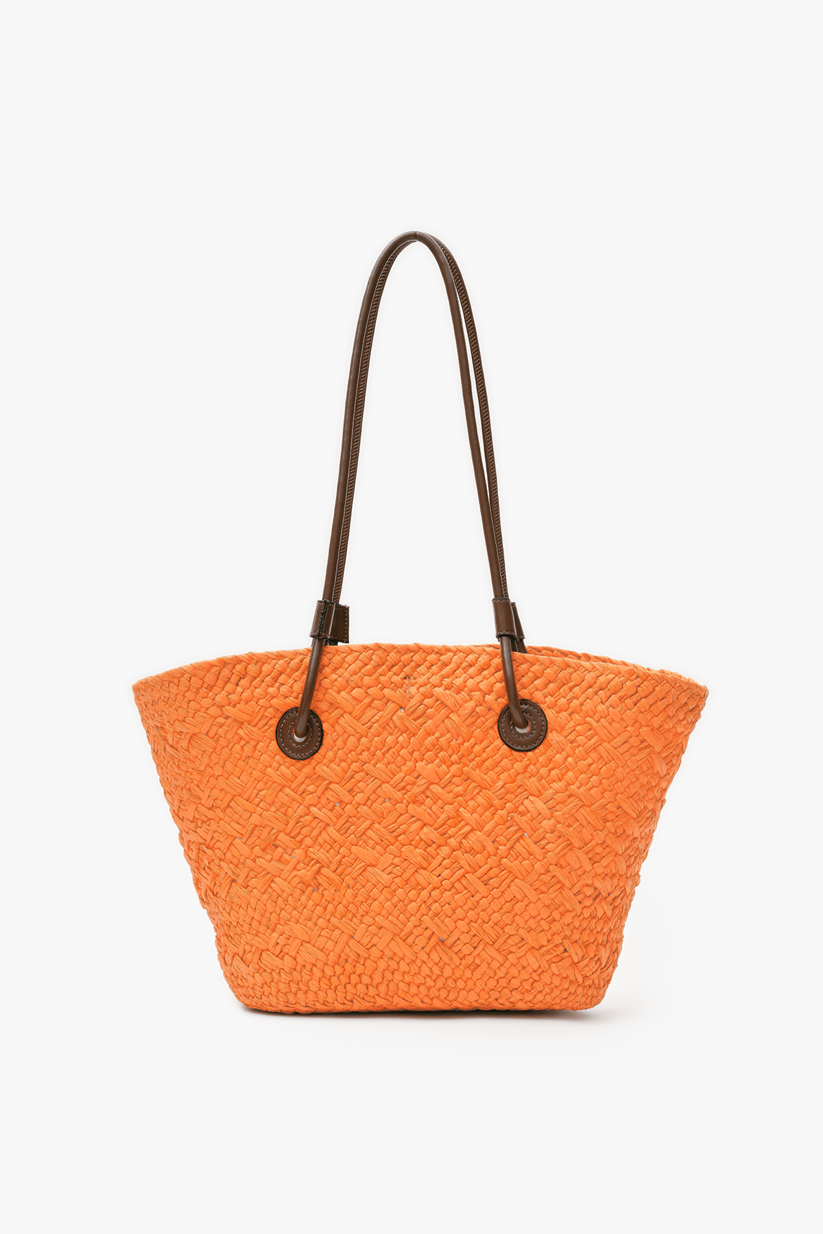 Straw Basket Bag Alice - Orange