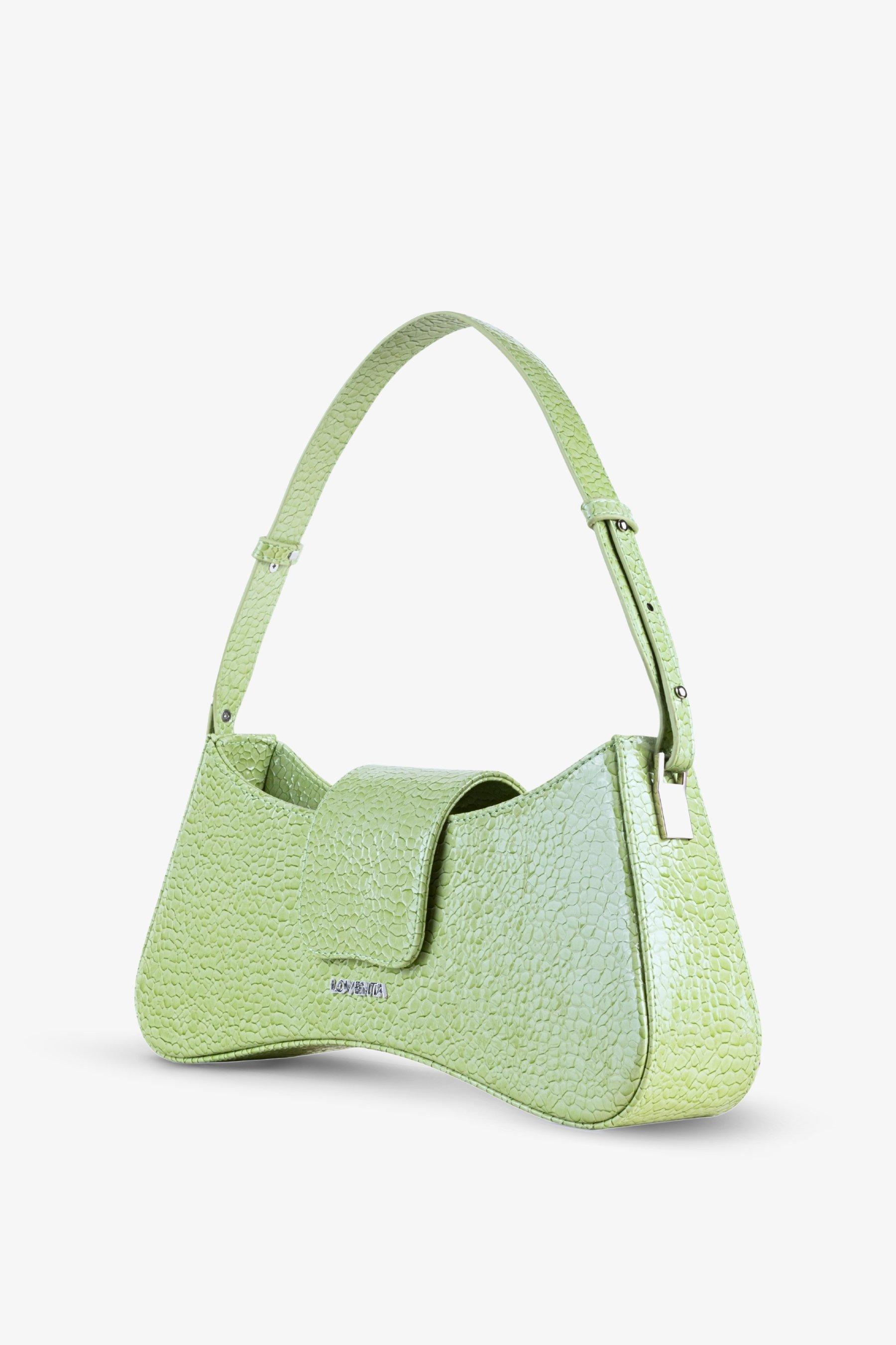 Adjustable Strap Shoulder Bag Greta (Personalizable) - Mint Green