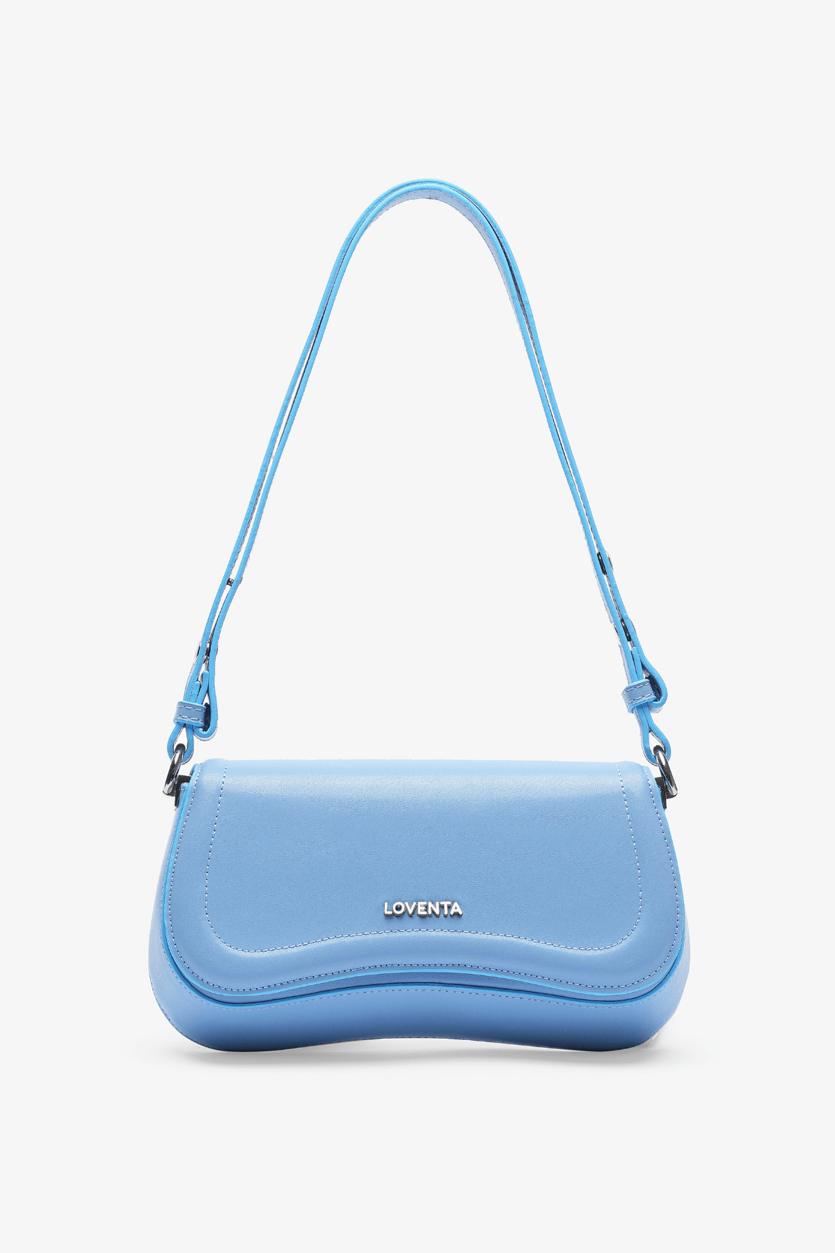 Adjustable Strap Baguette Bag Hera - Baby Blue