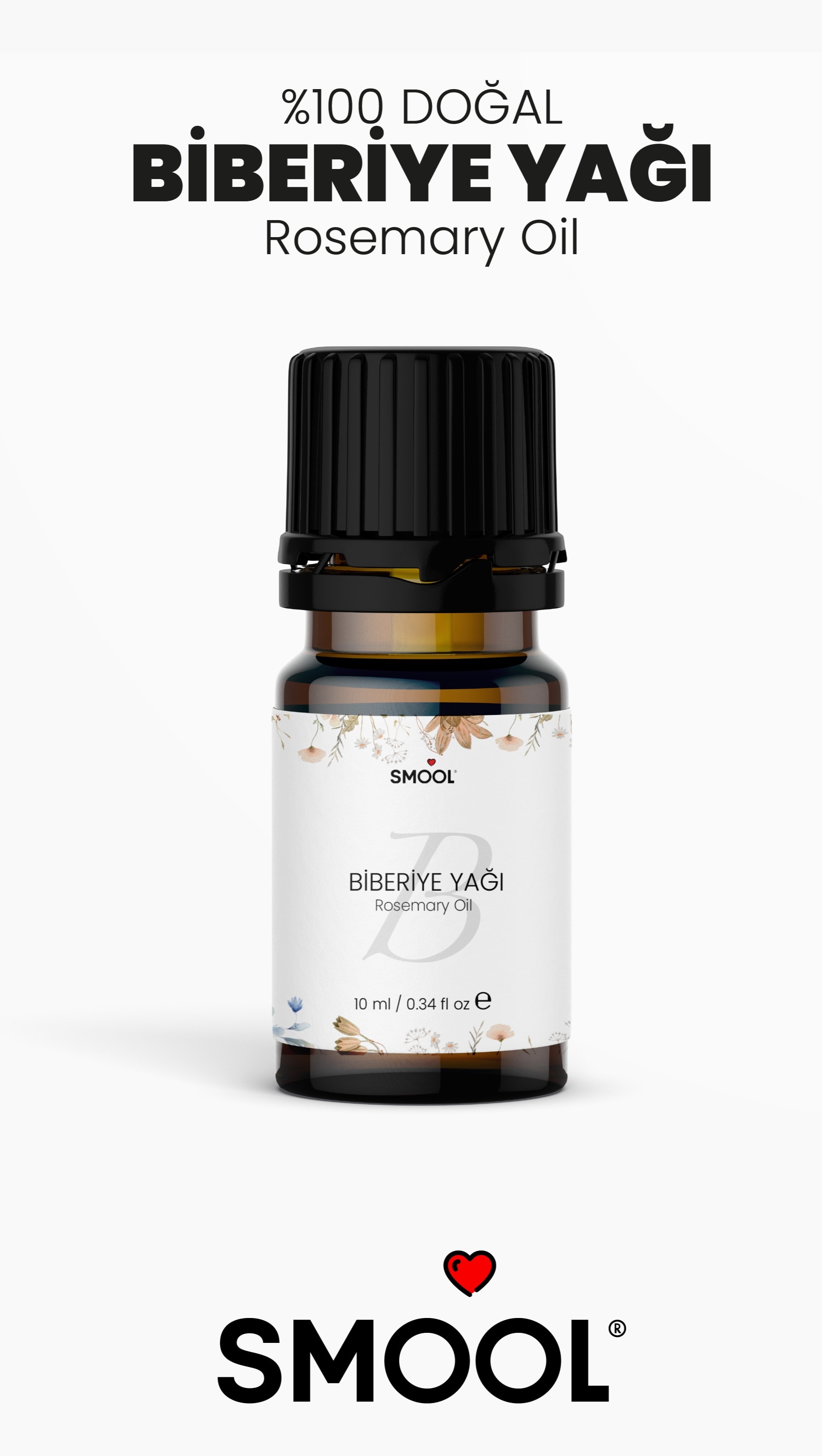 Biberiye Uçucu Yağı – 100% Saf ve Doğal – 10 ml
