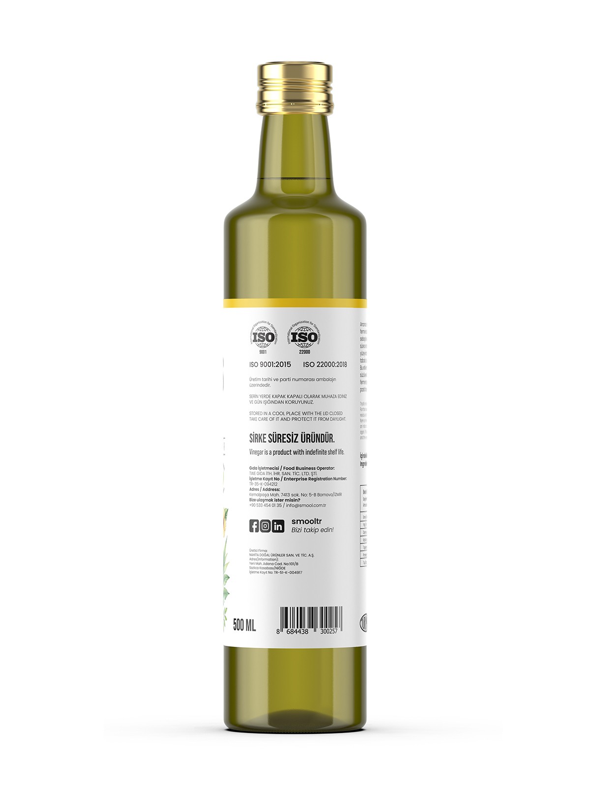 Ananas Sirkesi Doğal Fermentasyon 500 ML