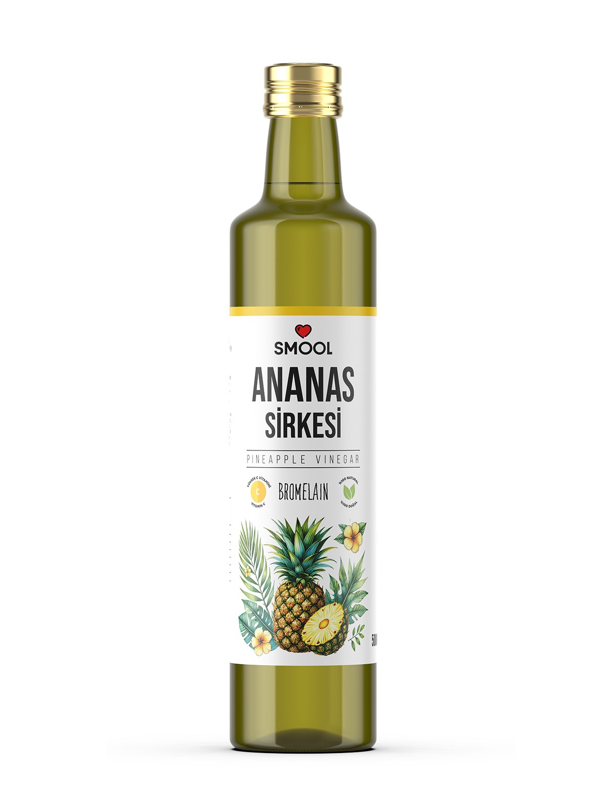 Ananas Sirkesi Doğal Fermentasyon 500 ML