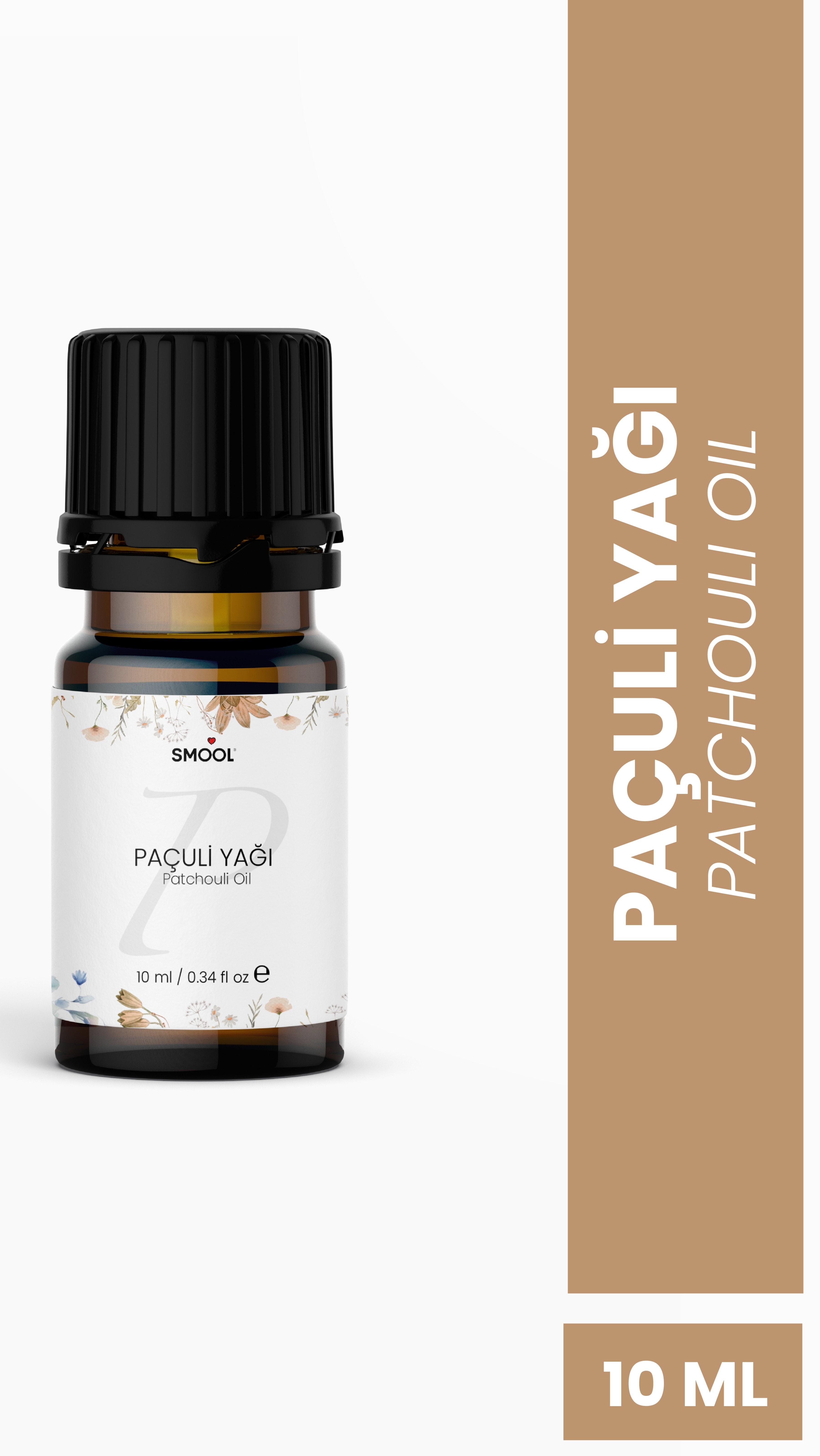 Paçuli (Patchouli) Uçucu Yağı – 100% Saf ve Doğal – 10 ml