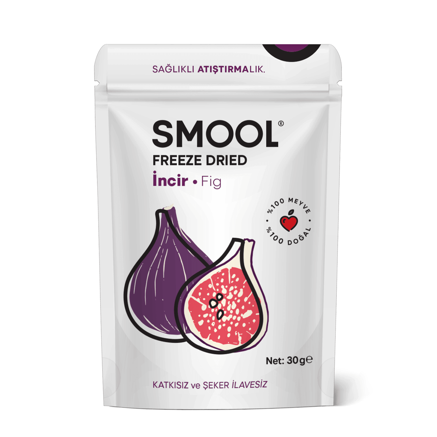 SMOOL Freeze Dried Siyah incir(Dilim)