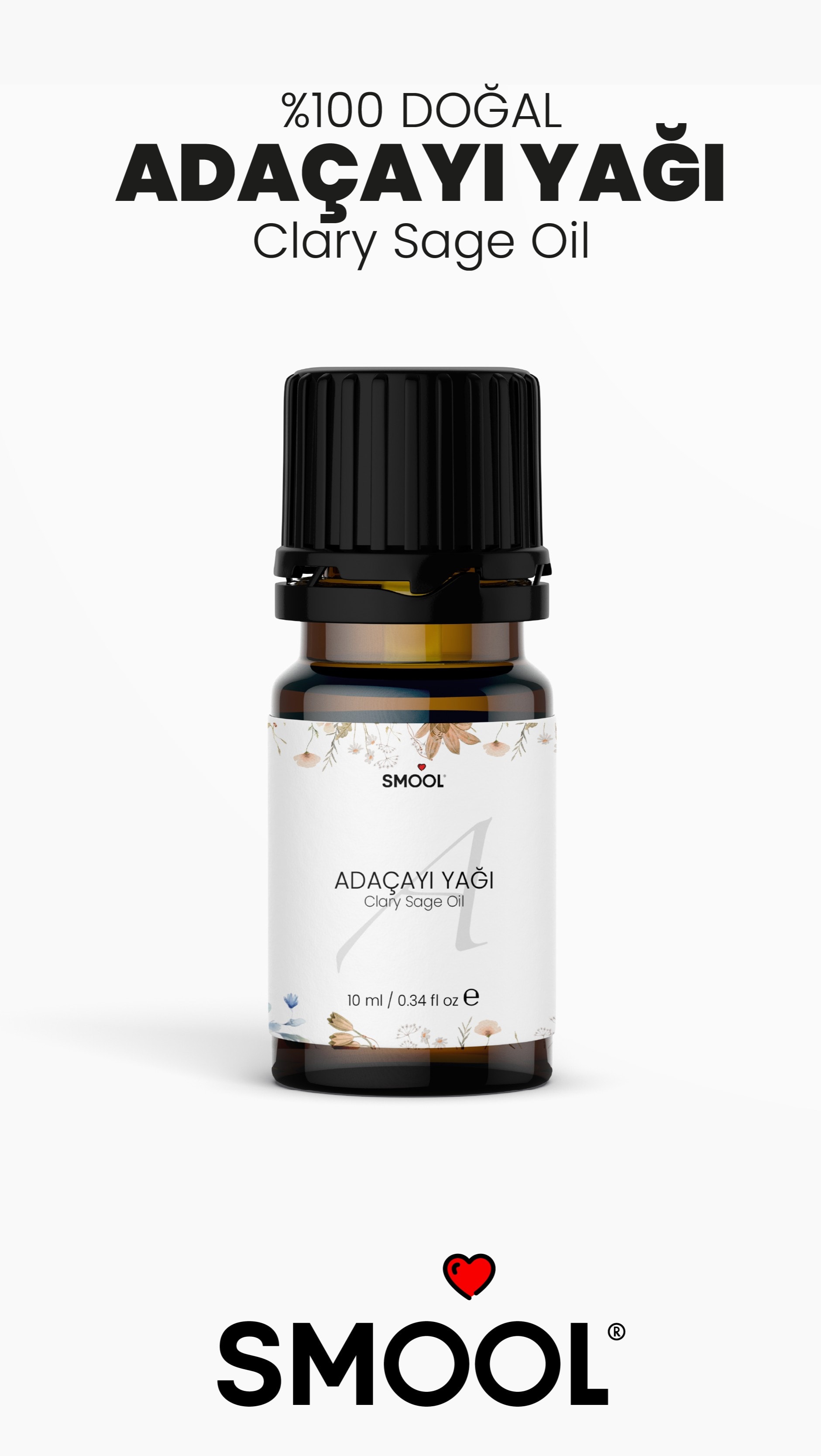 Adaçayı Uçucu Yağı – 100% Saf ve Doğal – 10 ml