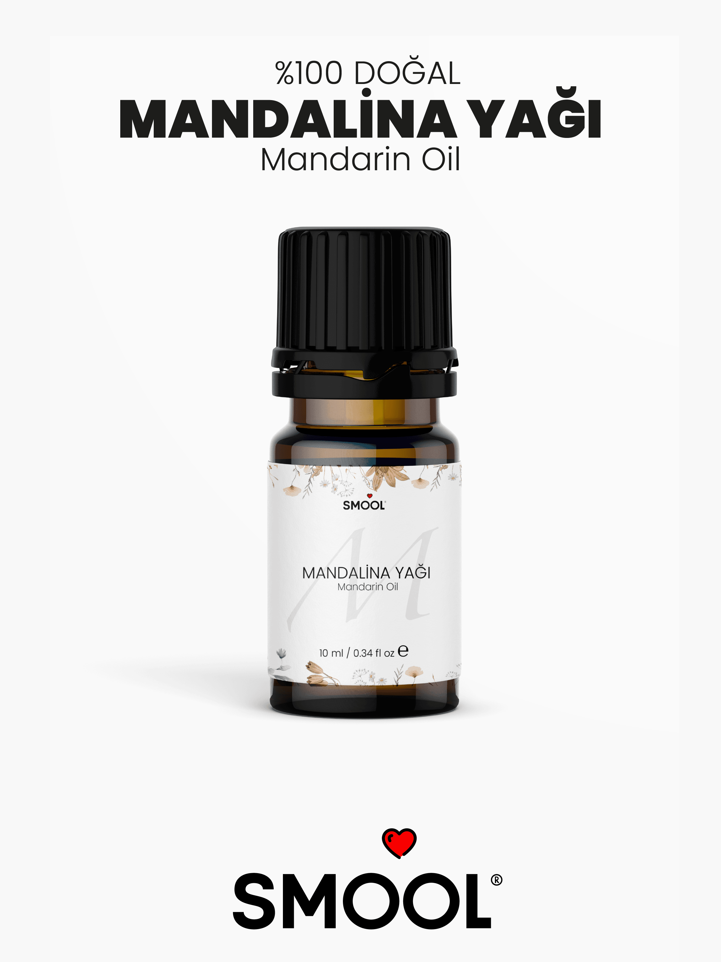 Mandalina Kabuğu Uçucu Yağı – 100% Saf ve Doğal – 10 ml