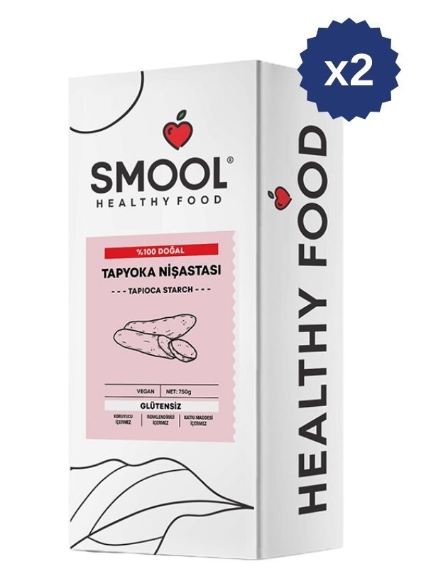 Tapyoka Nişastası X2 Vegan, Glütensiz, Katkısız, Doğal, Bitkisel (550 GR X2)