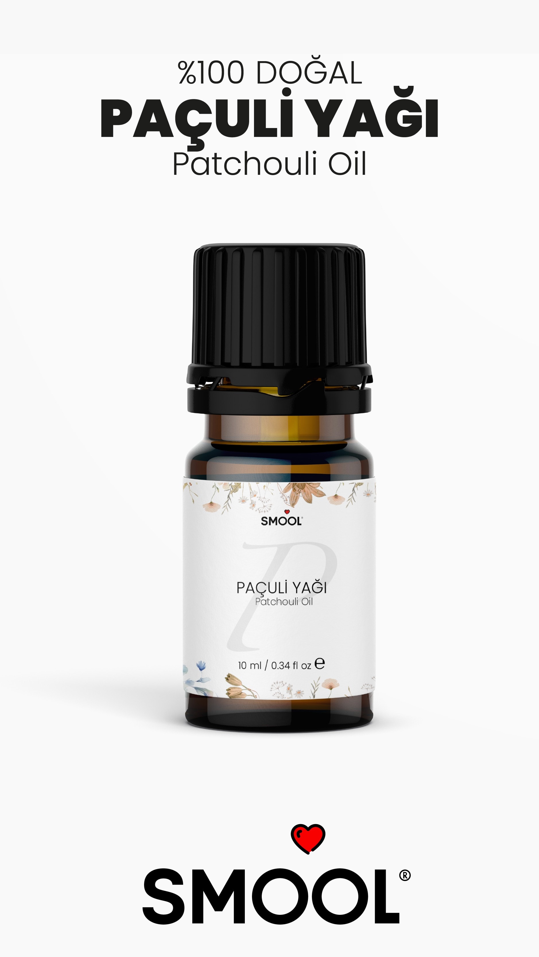 Paçuli (Patchouli) Uçucu Yağı – 100% Saf ve Doğal – 10 ml