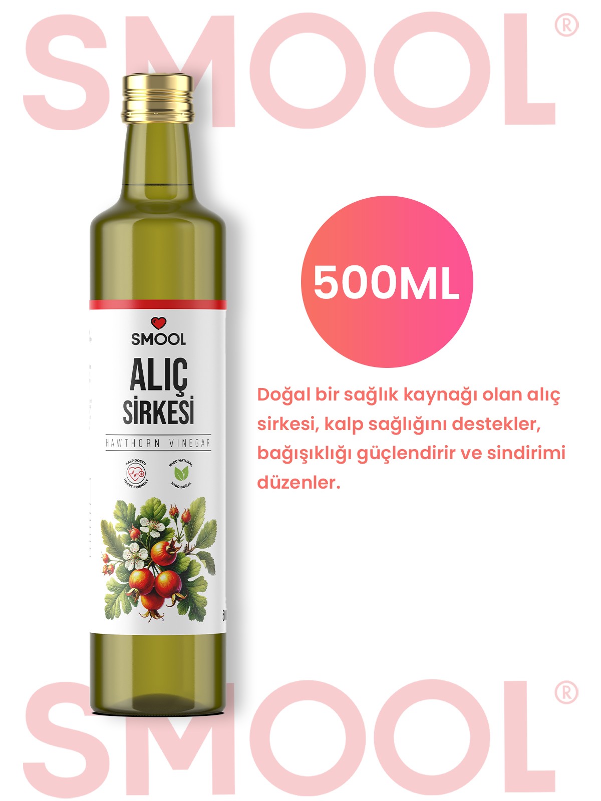 Alıç Sirkesi Doğal Fermentasyon 500 ML