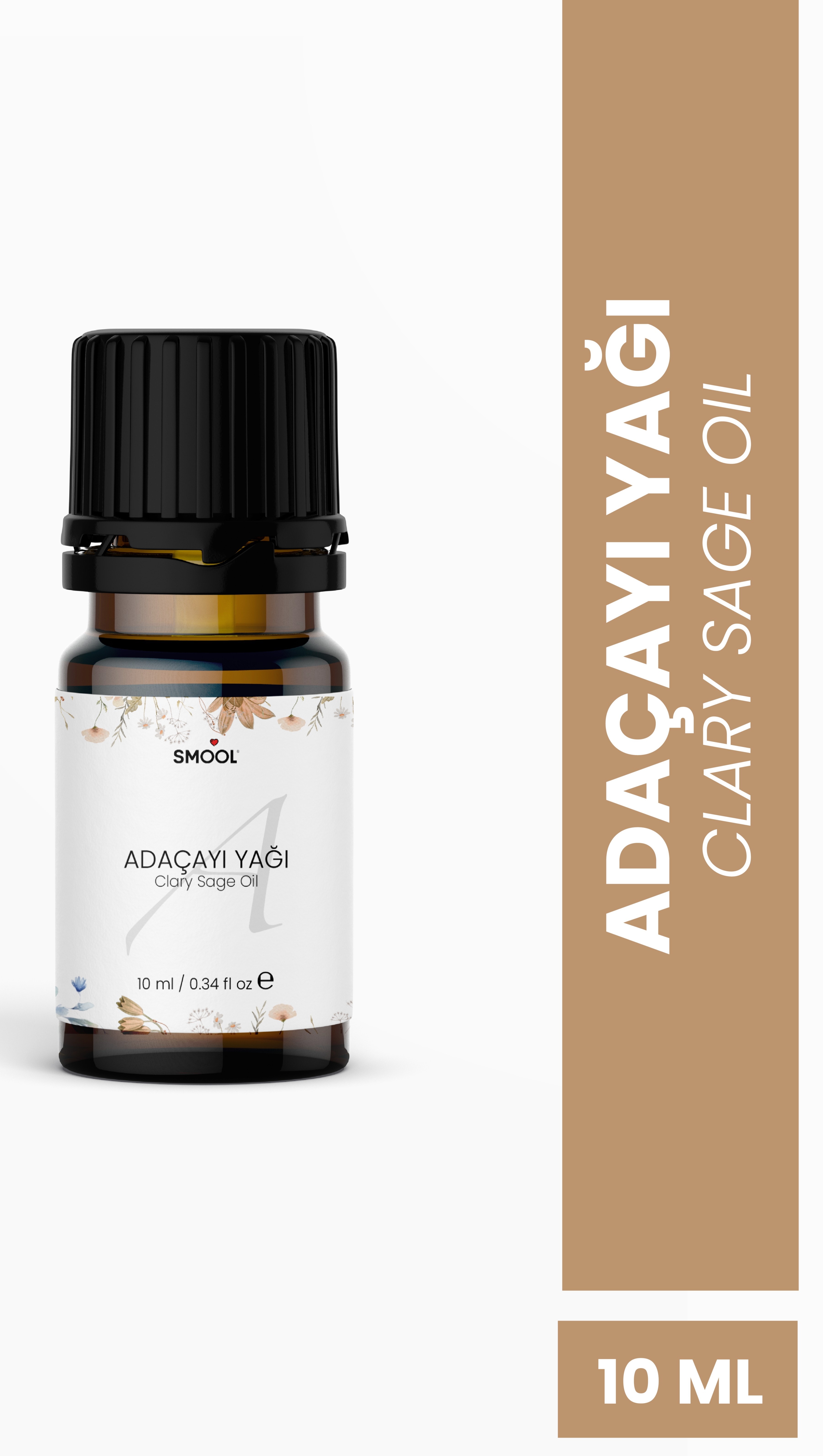 Adaçayı Uçucu Yağı – 100% Saf ve Doğal – 10 ml