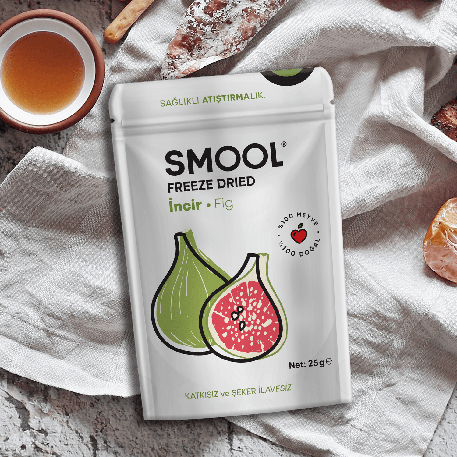 SMOOL Freeze Dried Yeşil İncir (Dilim)