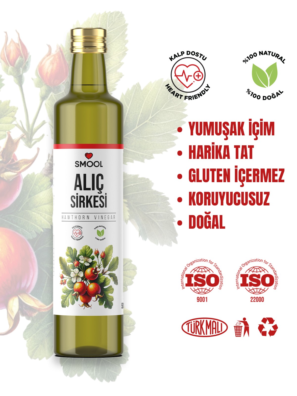 Alıç Sirkesi Doğal Fermentasyon 500 ML