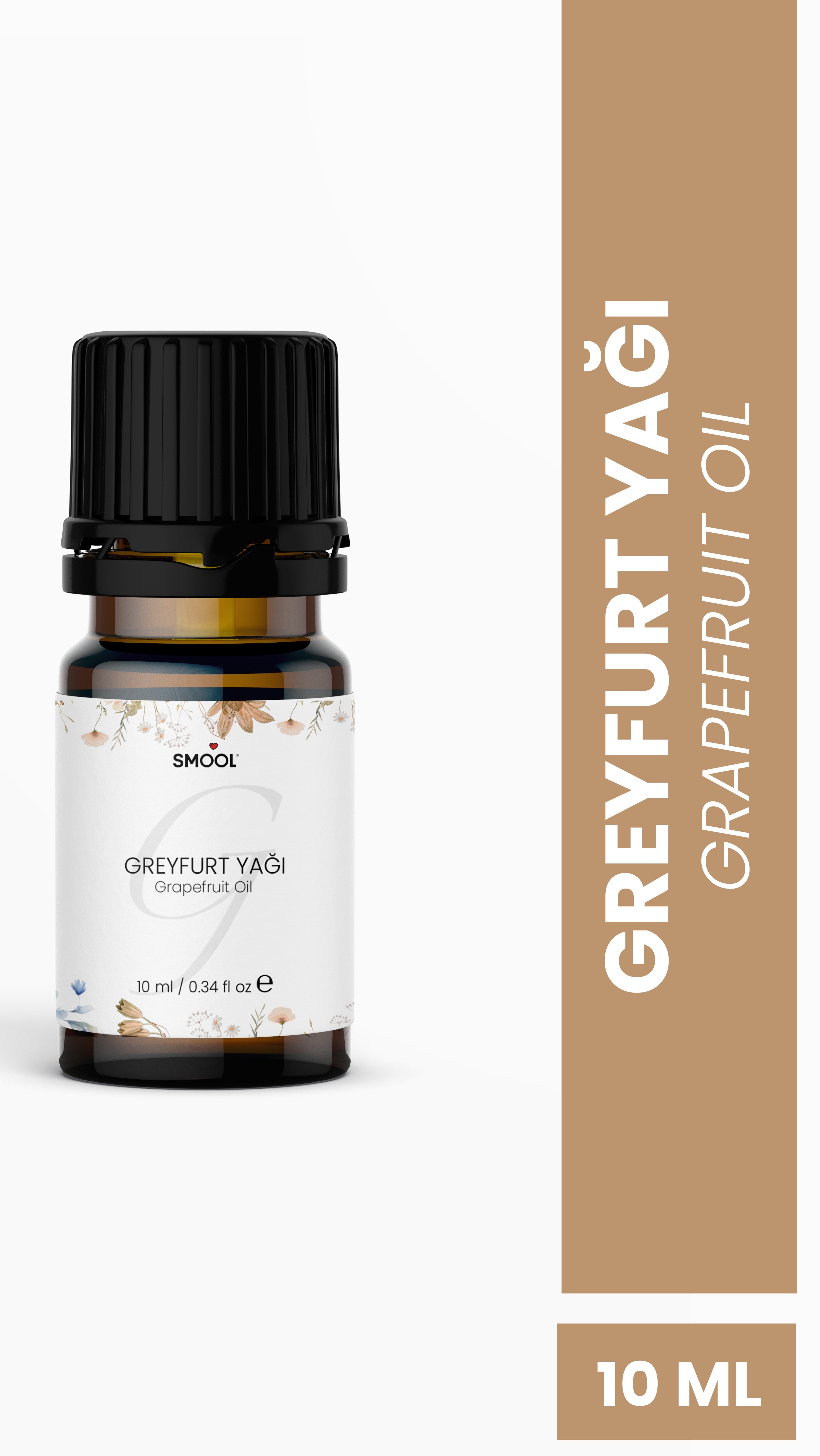 Greyfurt Kabuğu Uçucu Yağı – 100% Saf ve Doğal – 10 ml